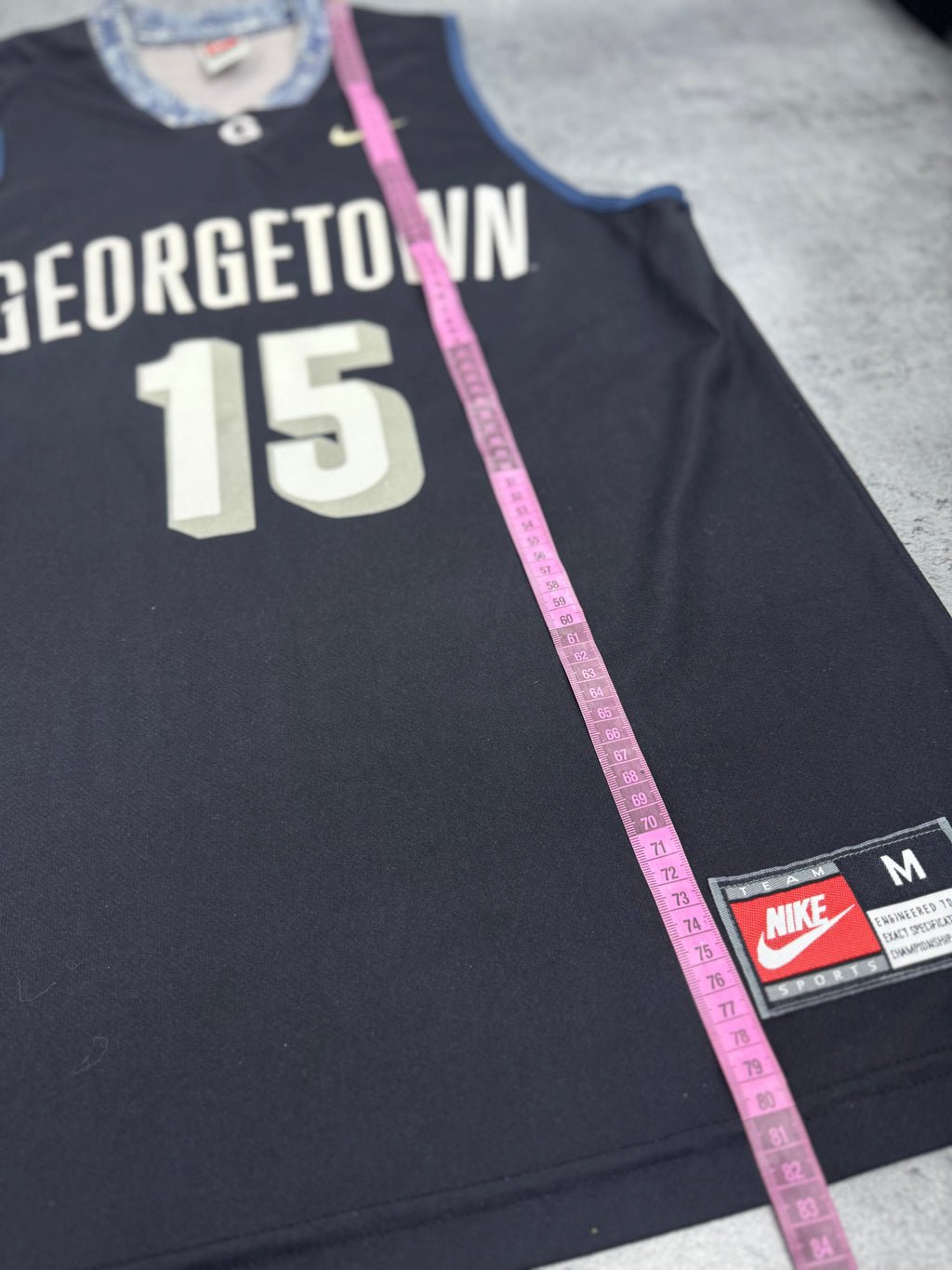 90s Nike Georgetown University Hoyas NCAA Basketball Jersey Uniwersytecka Koszulka Koszykarska