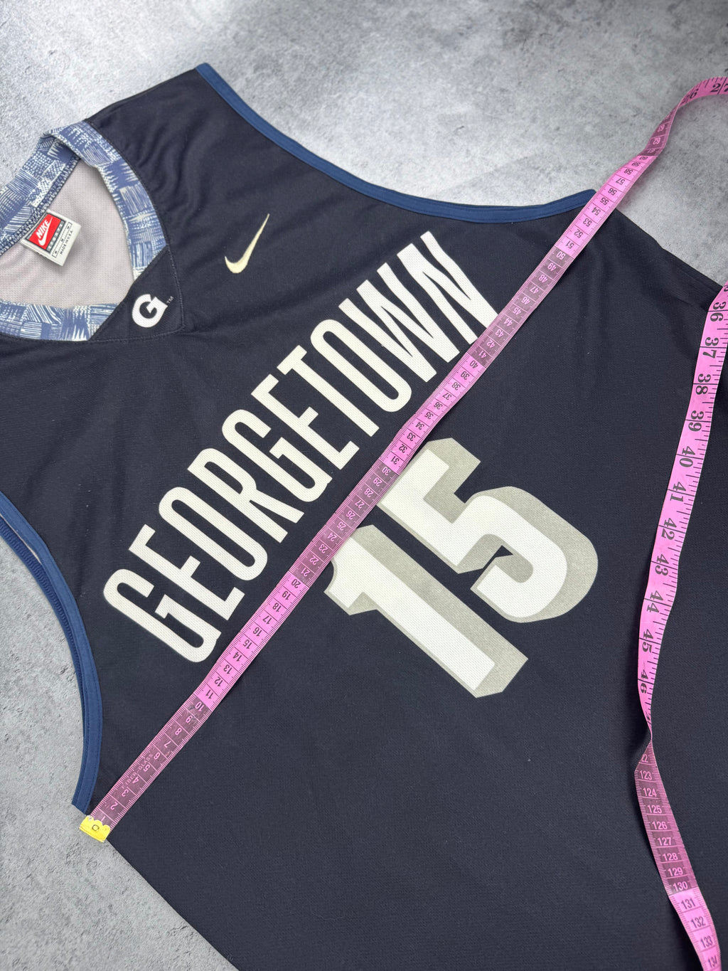 90s Nike Georgetown University Hoyas NCAA Basketball Jersey Uniwersytecka Koszulka Koszykarska