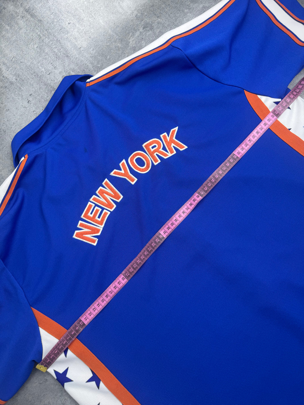 Champion New York Knicks 1972-1973 NBA Warm Up Shooting Shirt Jersey Koszykarska Overszied