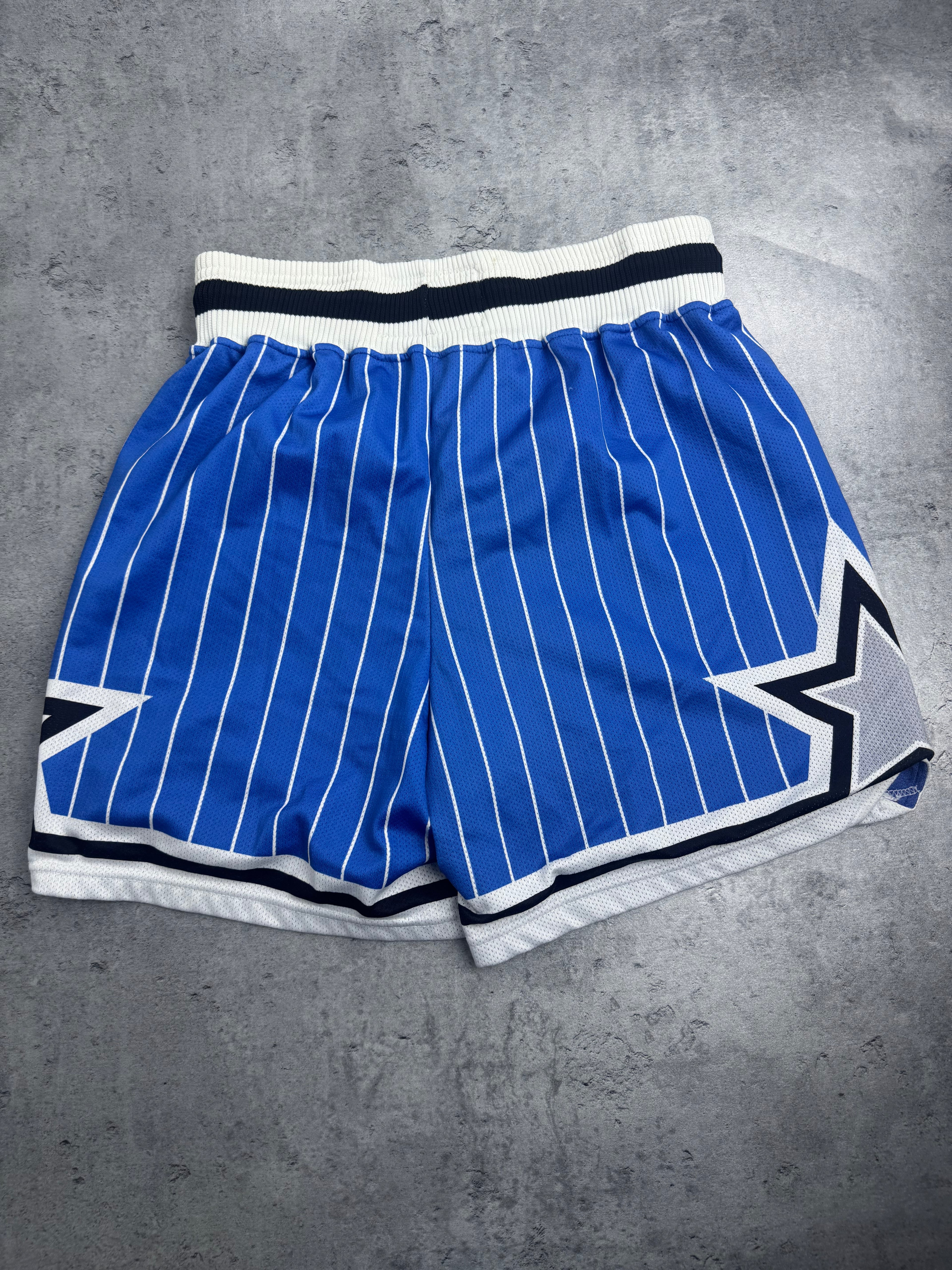 Orlando Magic 90s Pinstripe Basketball Vintage Shorts Champion NBA Spodenki Koszykarskie Meczowe