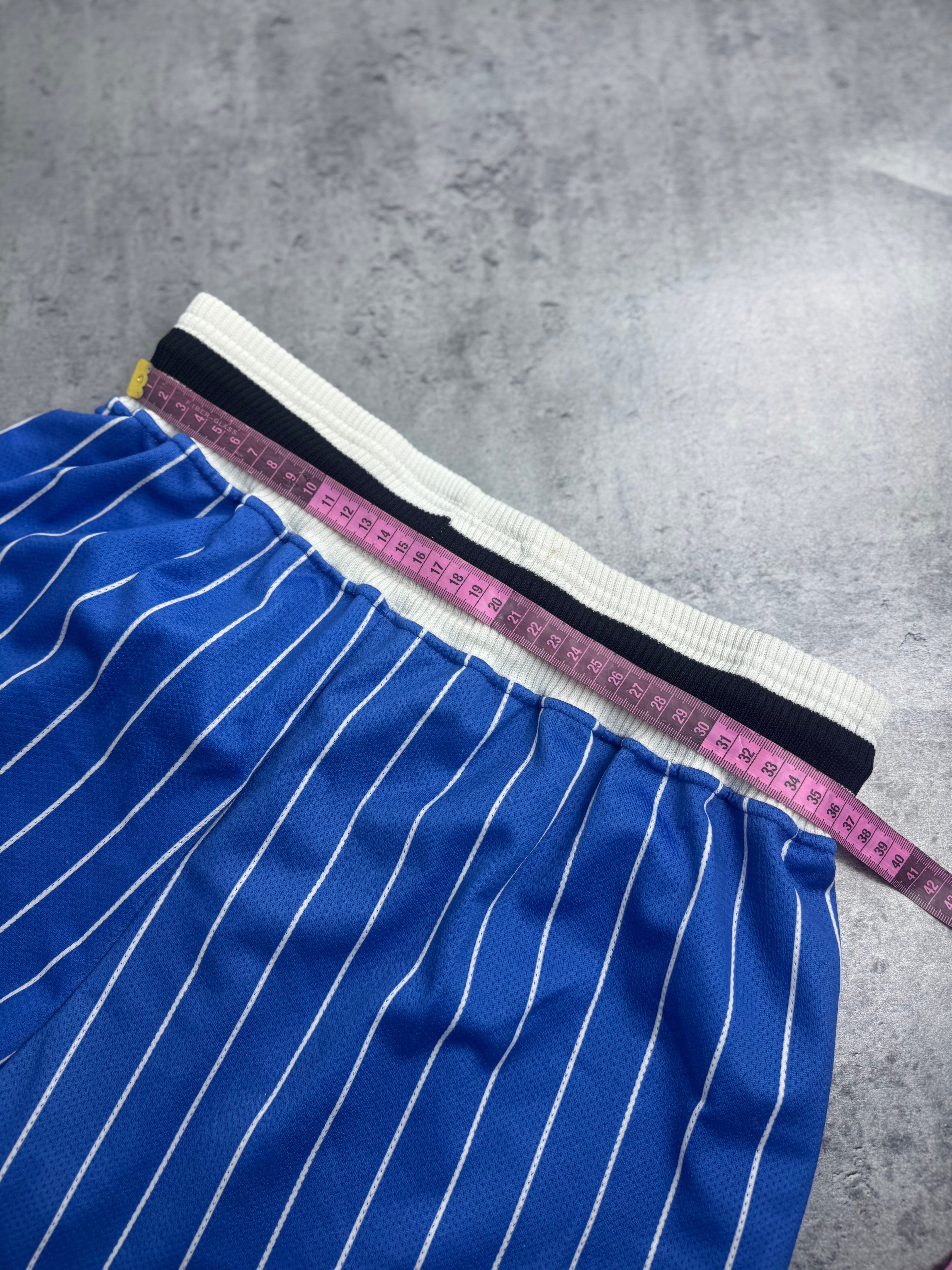 Orlando Magic 90s Pinstripe Basketball Vintage Shorts Champion NBA Spodenki Koszykarskie Meczowe
