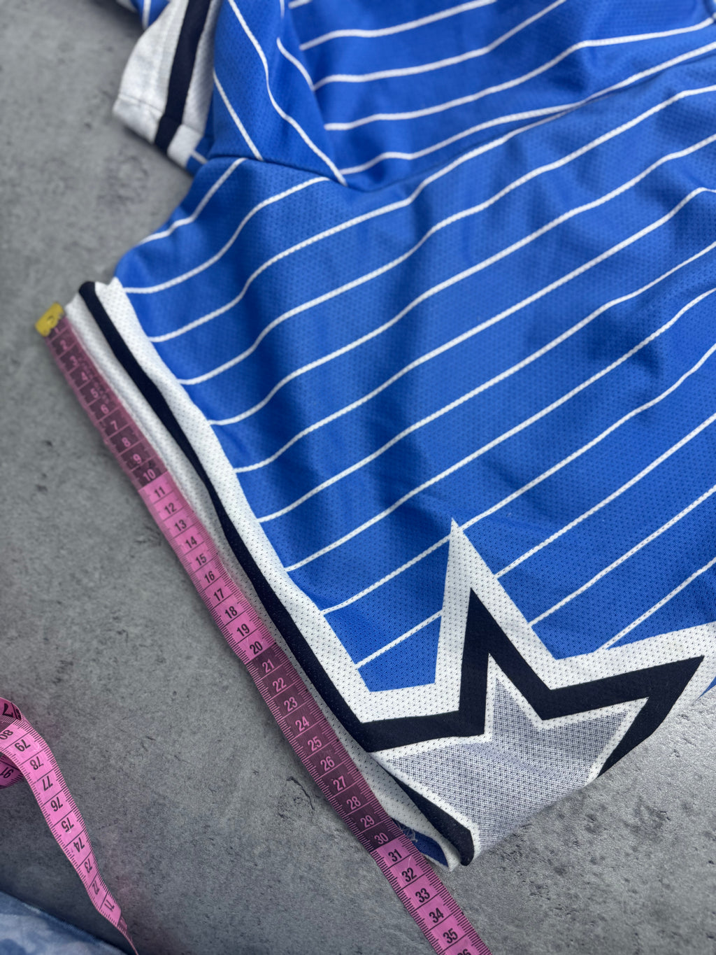 Orlando Magic 90s Pinstripe Basketball Vintage Shorts Champion NBA Spodenki Koszykarskie Meczowe