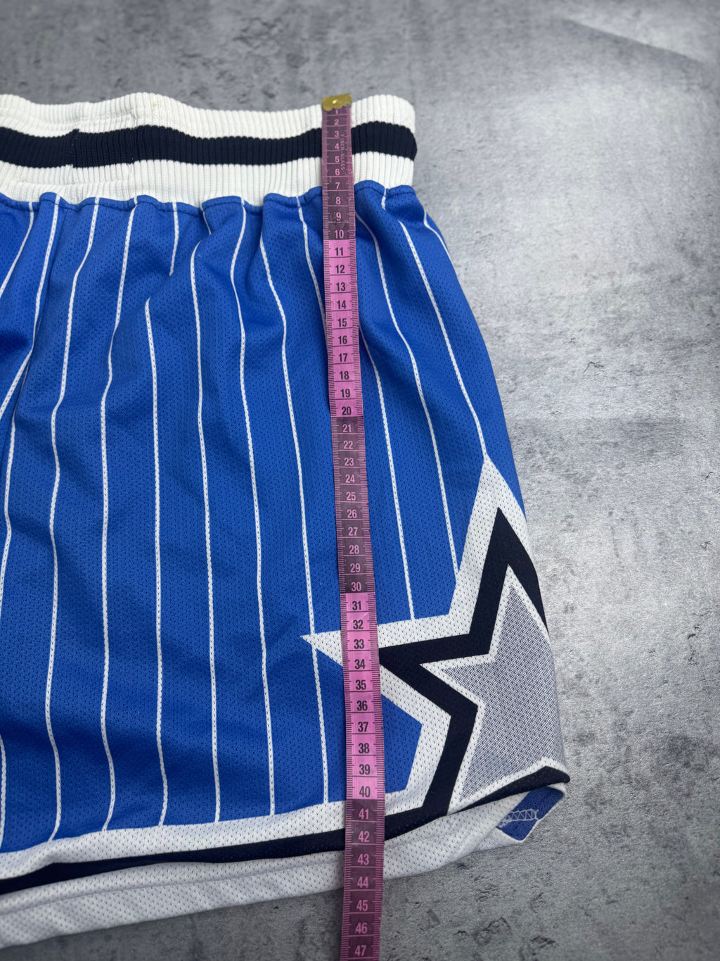 Orlando Magic 90s Pinstripe Basketball Vintage Shorts Champion NBA Spodenki Koszykarskie Meczowe