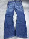 Diesel Industry Bootcut Spodnie Poszerzane Dzwony Flared y2k Jeansy Jeansowe 2000s Era Back Pocket Embroidery