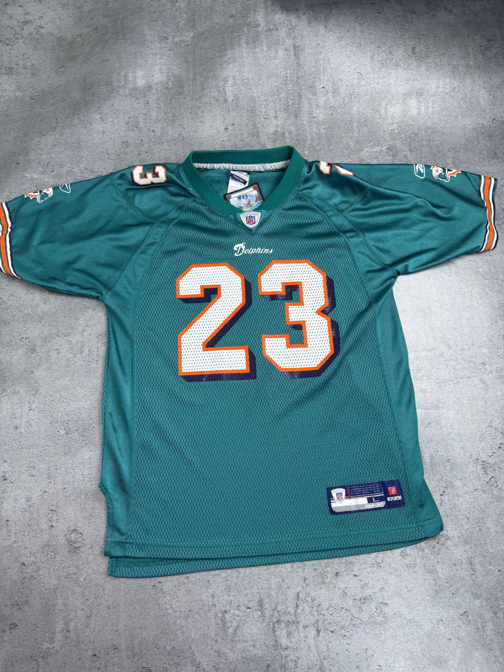 Reebok NFL Ronnie Brown Miami Dolphins Oversized Football Jersey vintage y2k oversized