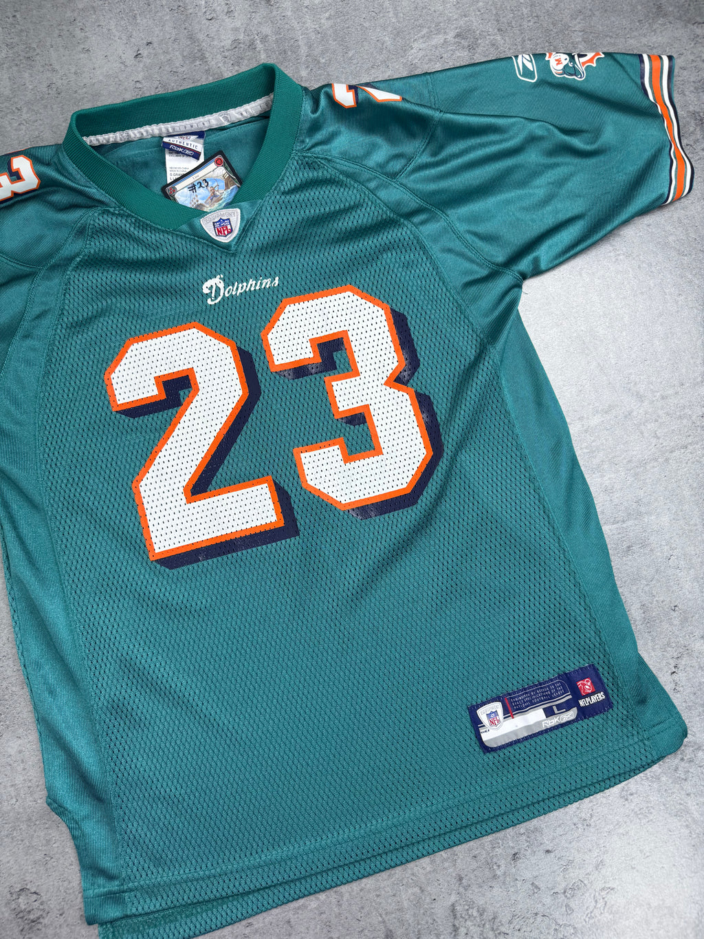 Reebok NFL Ronnie Brown Miami Dolphins Oversized Football Jersey vintage y2k oversized