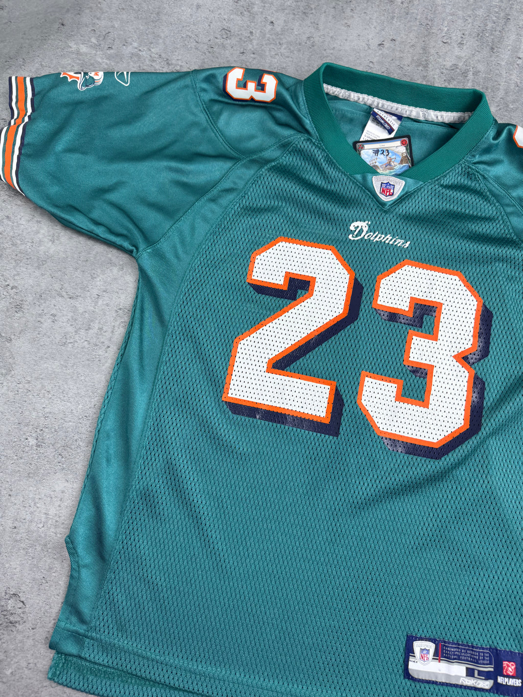 Reebok NFL Ronnie Brown Miami Dolphins Oversized Football Jersey vintage y2k oversized