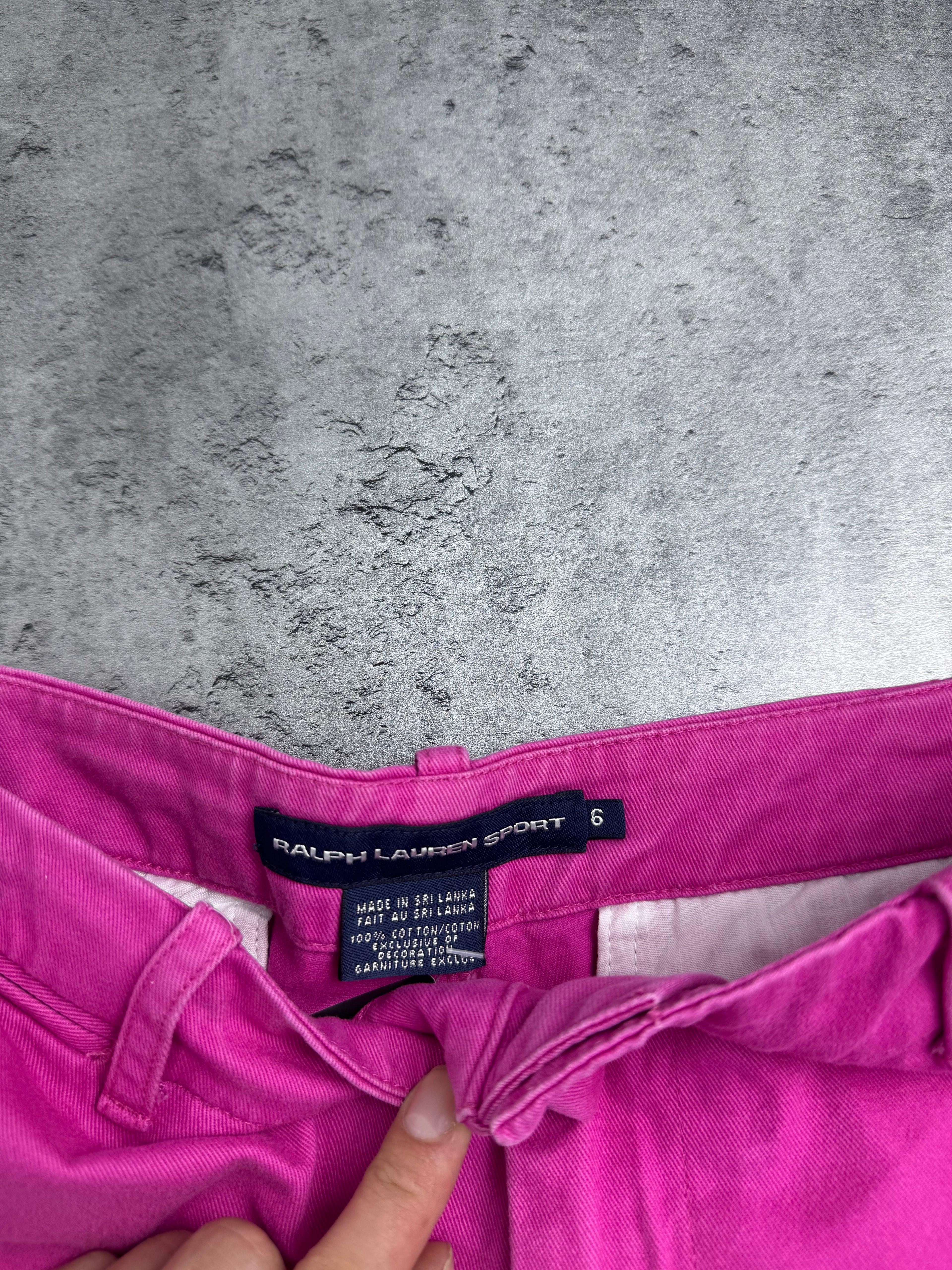 Polo by Ralph Lauren Sport Krótkie Spodenki Szorty Różowe Jeansowe Vintage 2000s