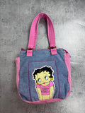 Betty Boop 2009 Jeansowa Torebka Cartoon Kidcore Y2K 2000s