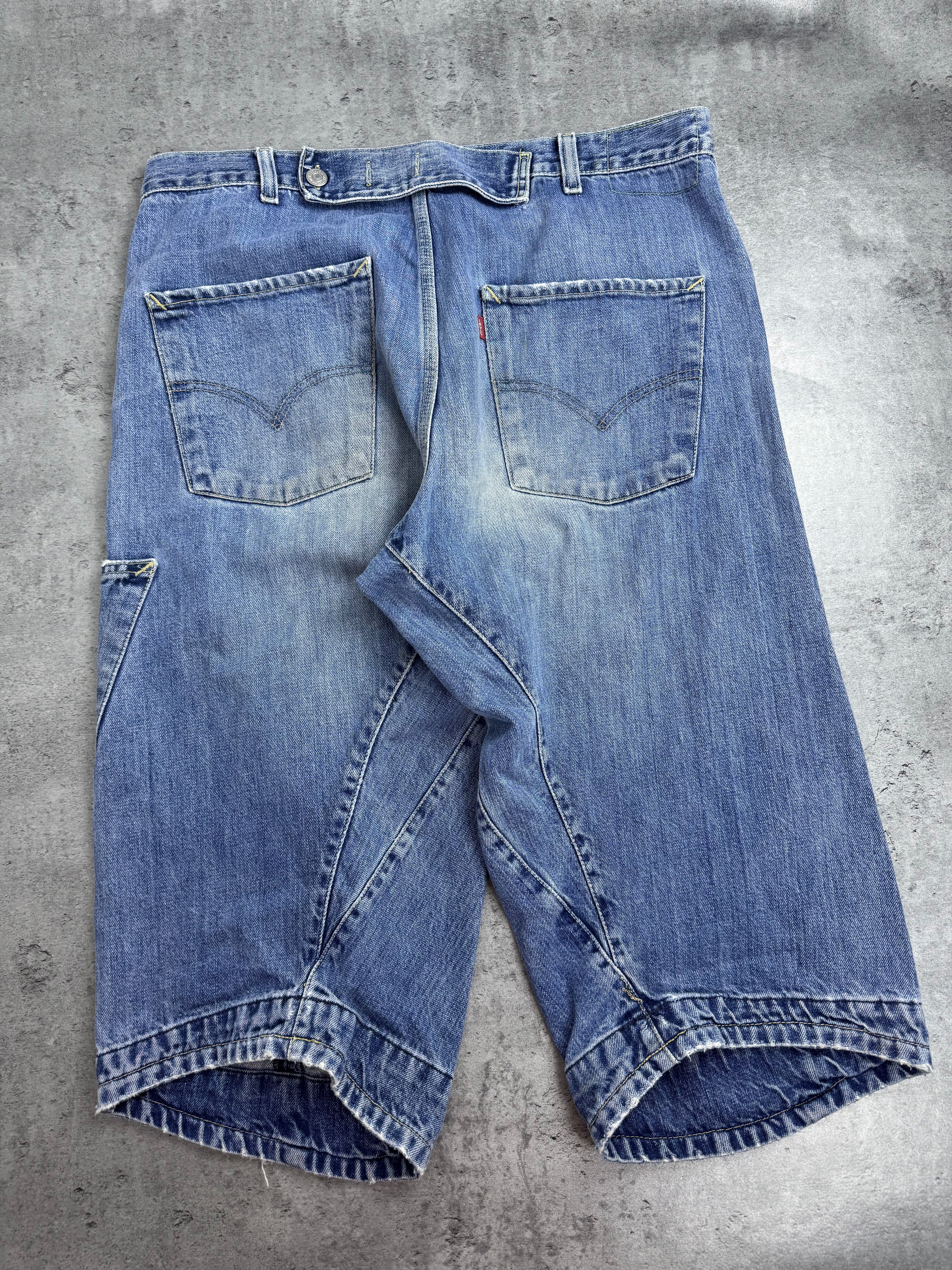 2003 Levi's Engineered Baggy Spodenki Jeansowe Vintage 2000s