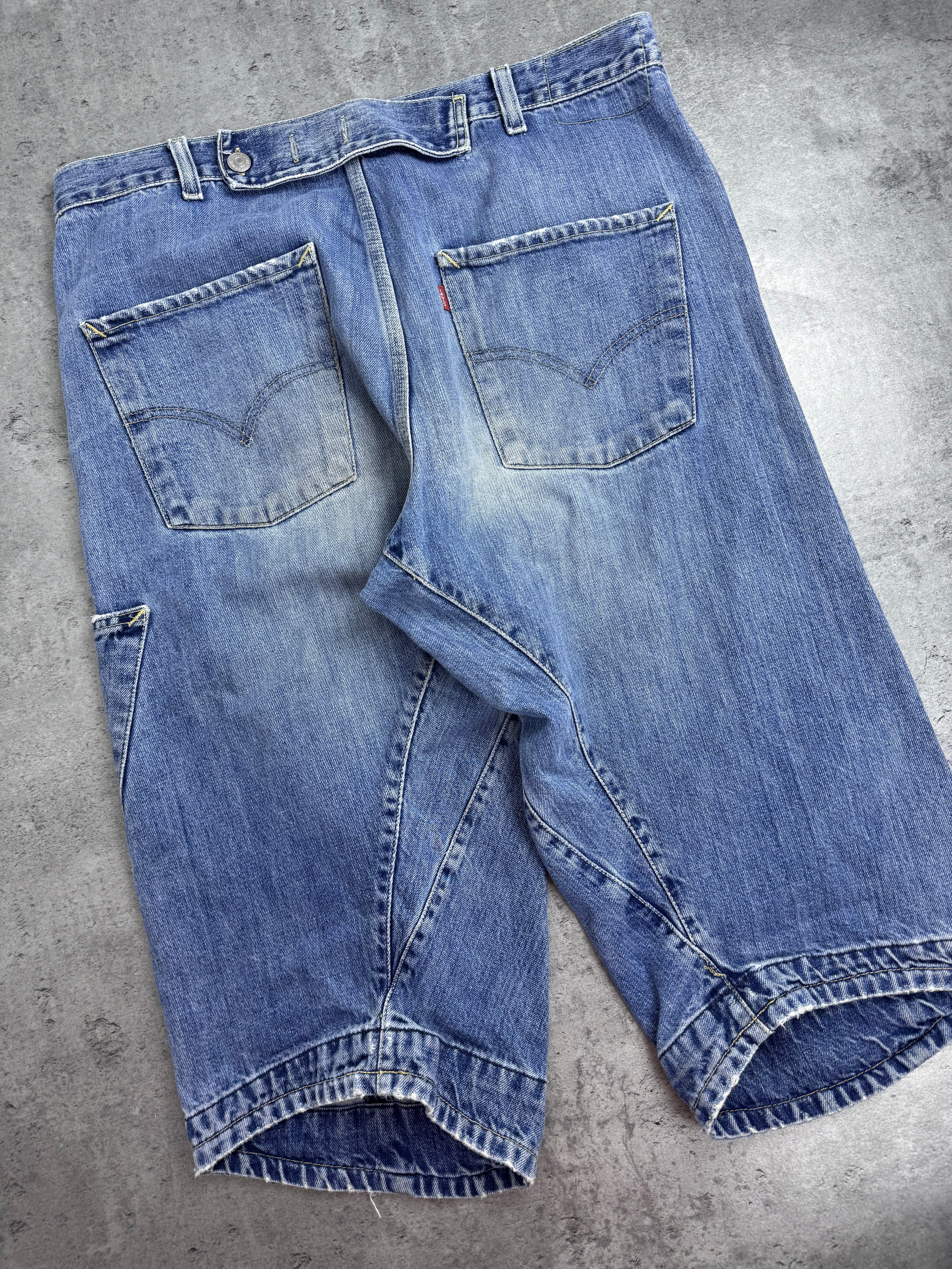 2003 Levi's Engineered Baggy Spodenki Jeansowe Vintage 2000s