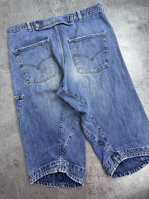 2003 Levi's Engineered Baggy Spodenki Jeansowe Vintage 2000s