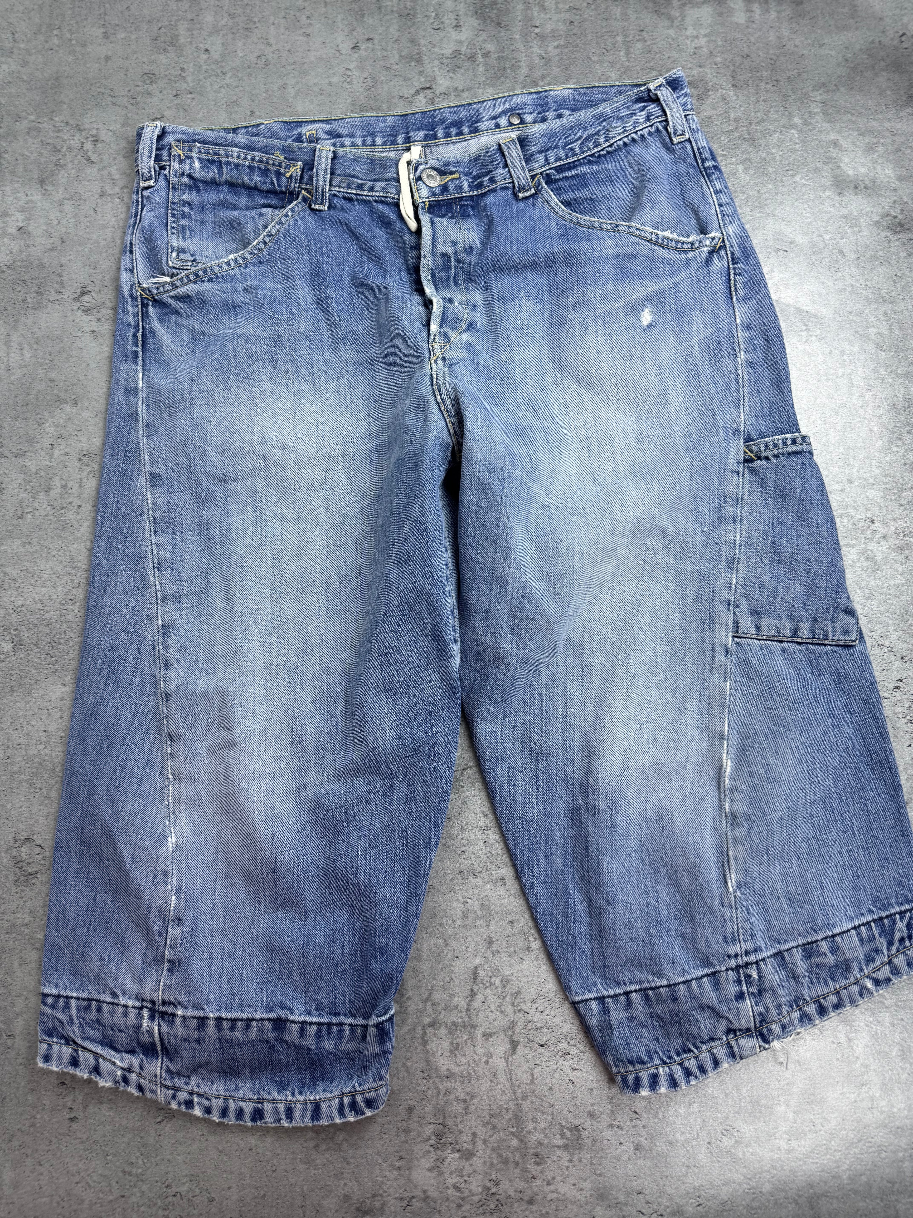 2003 Levi's Engineered Baggy Spodenki Jeansowe Vintage 2000s