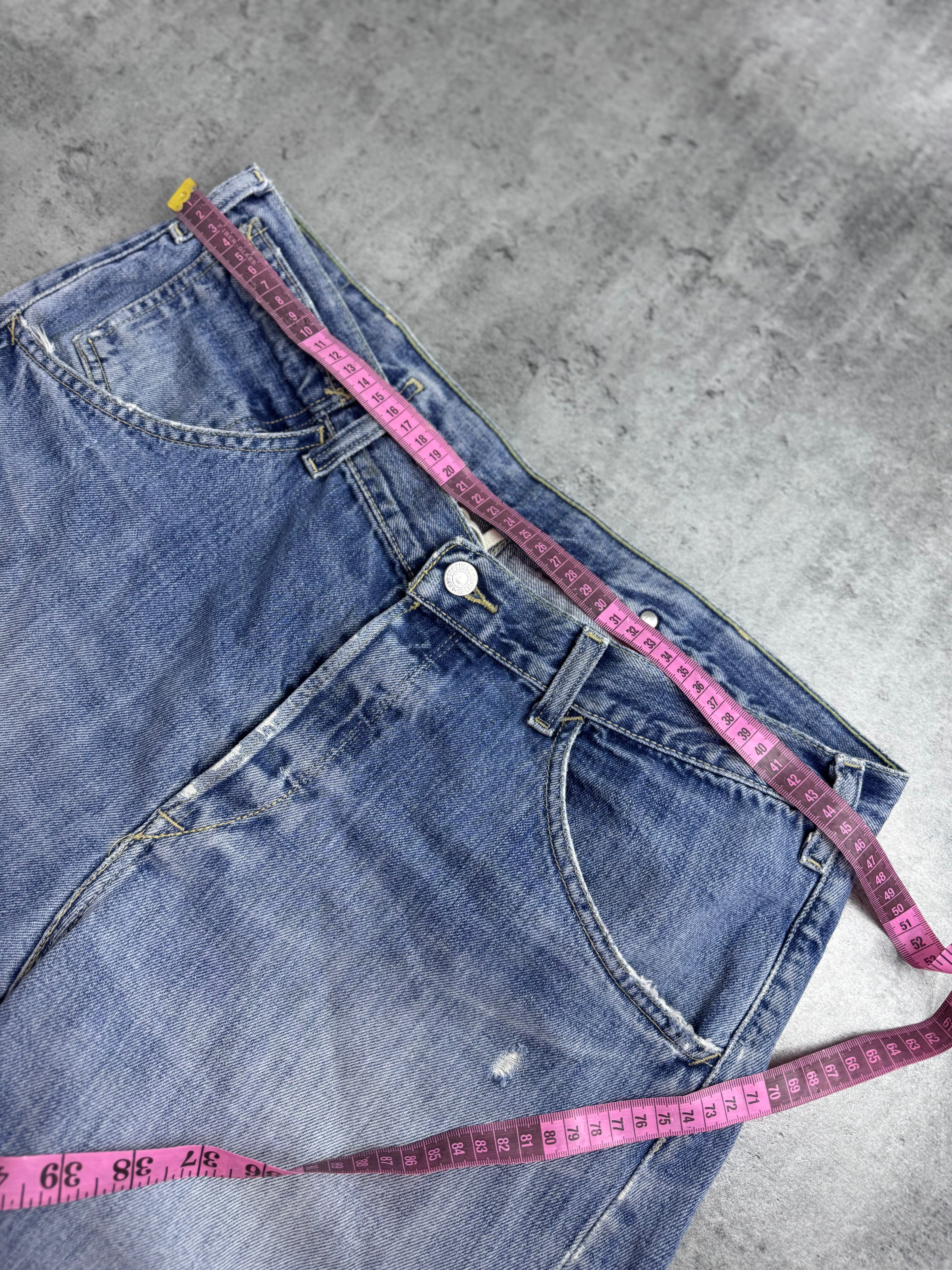 2003 Levi's Engineered Baggy Spodenki Jeansowe Vintage 2000s