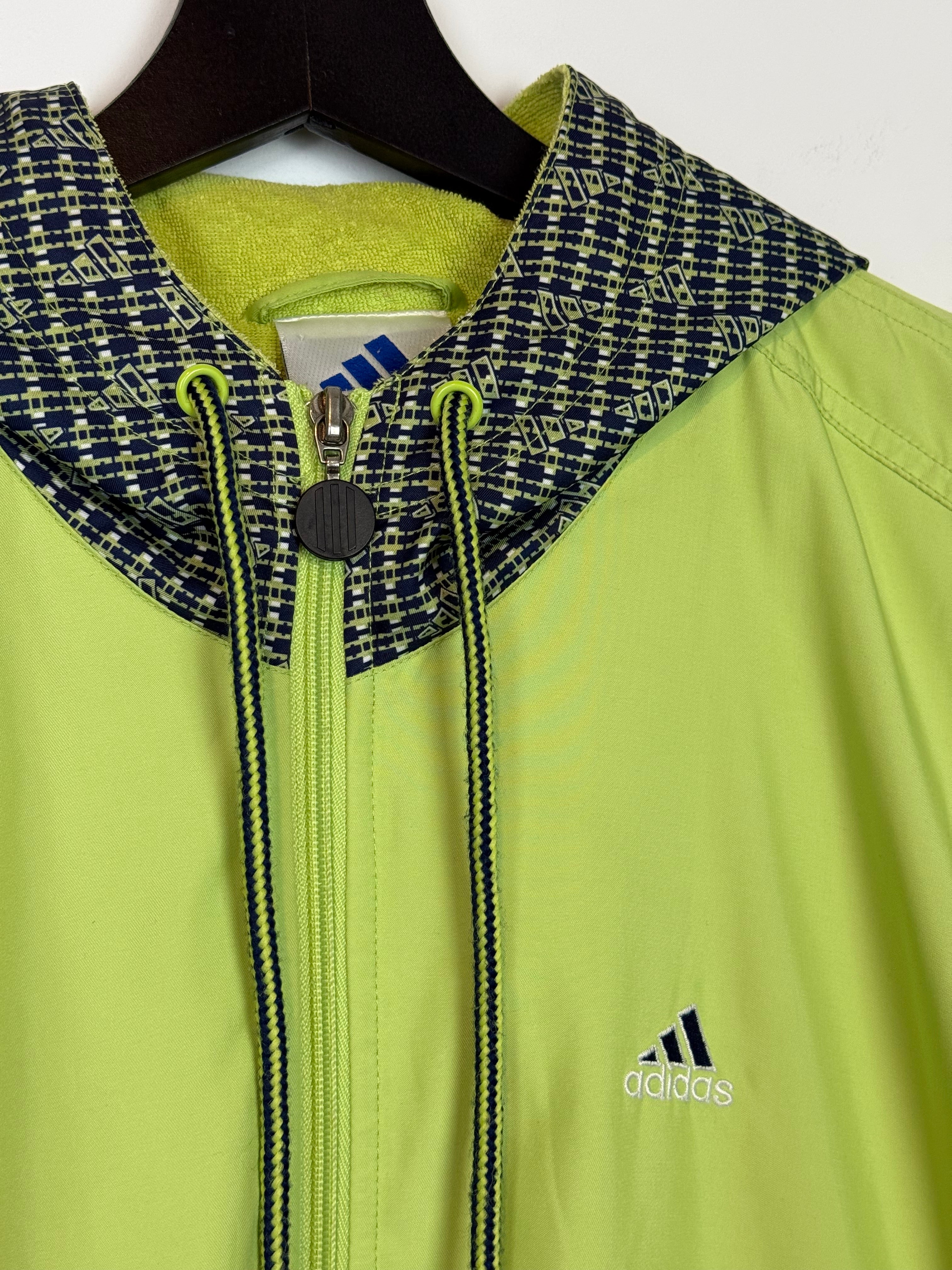 Vintage 90s Adidas Logo Windbreaker Jacket Actual Size M