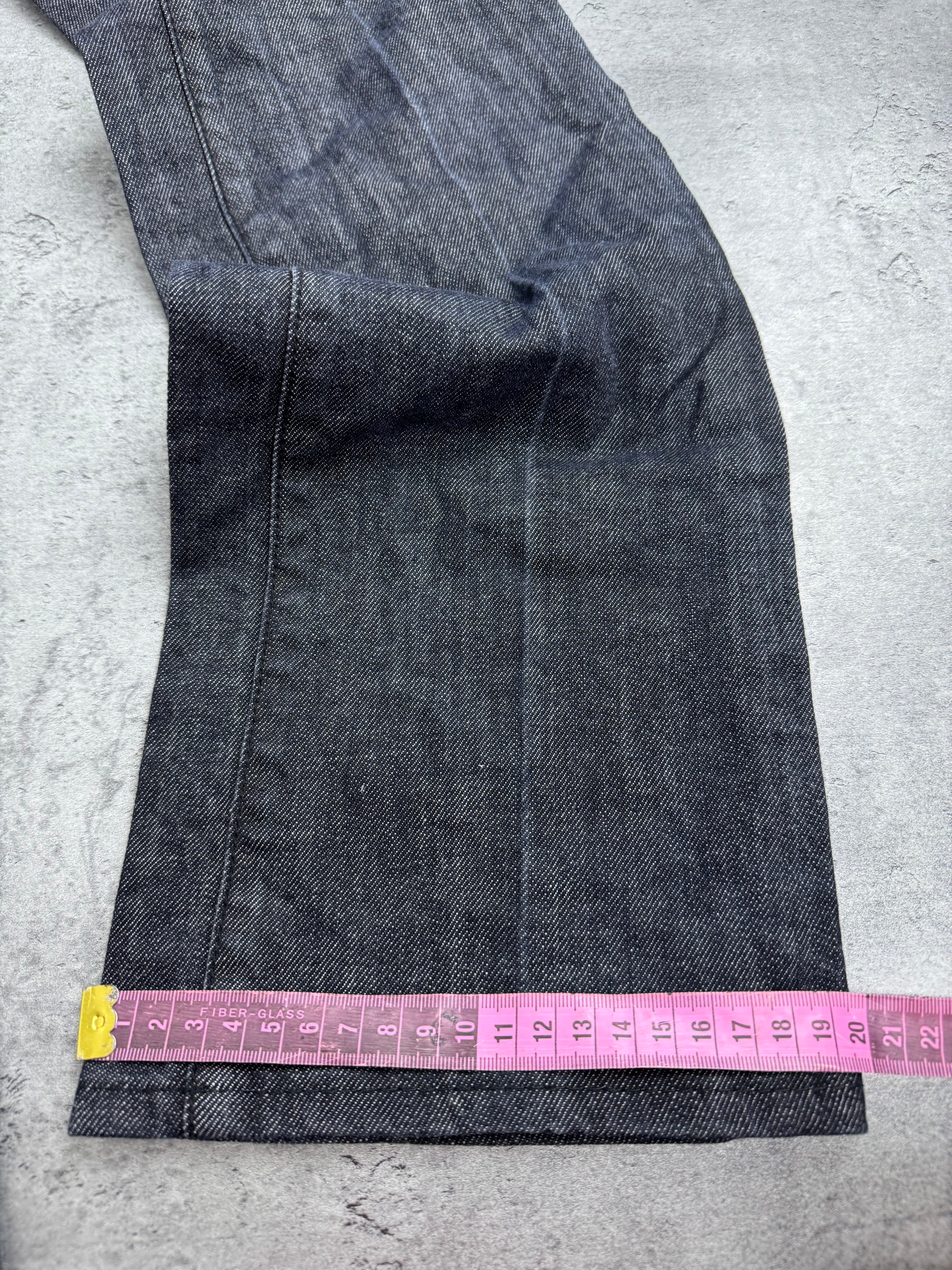 Hugo Boss Y2K Studs Spodnie Straight Leg Czarne Szare JE175