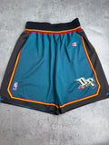 1996 Champion Detroit Pistons Spodenki Sportowe Koszykarskie Meczowe Vintage 90s NBA Shorts