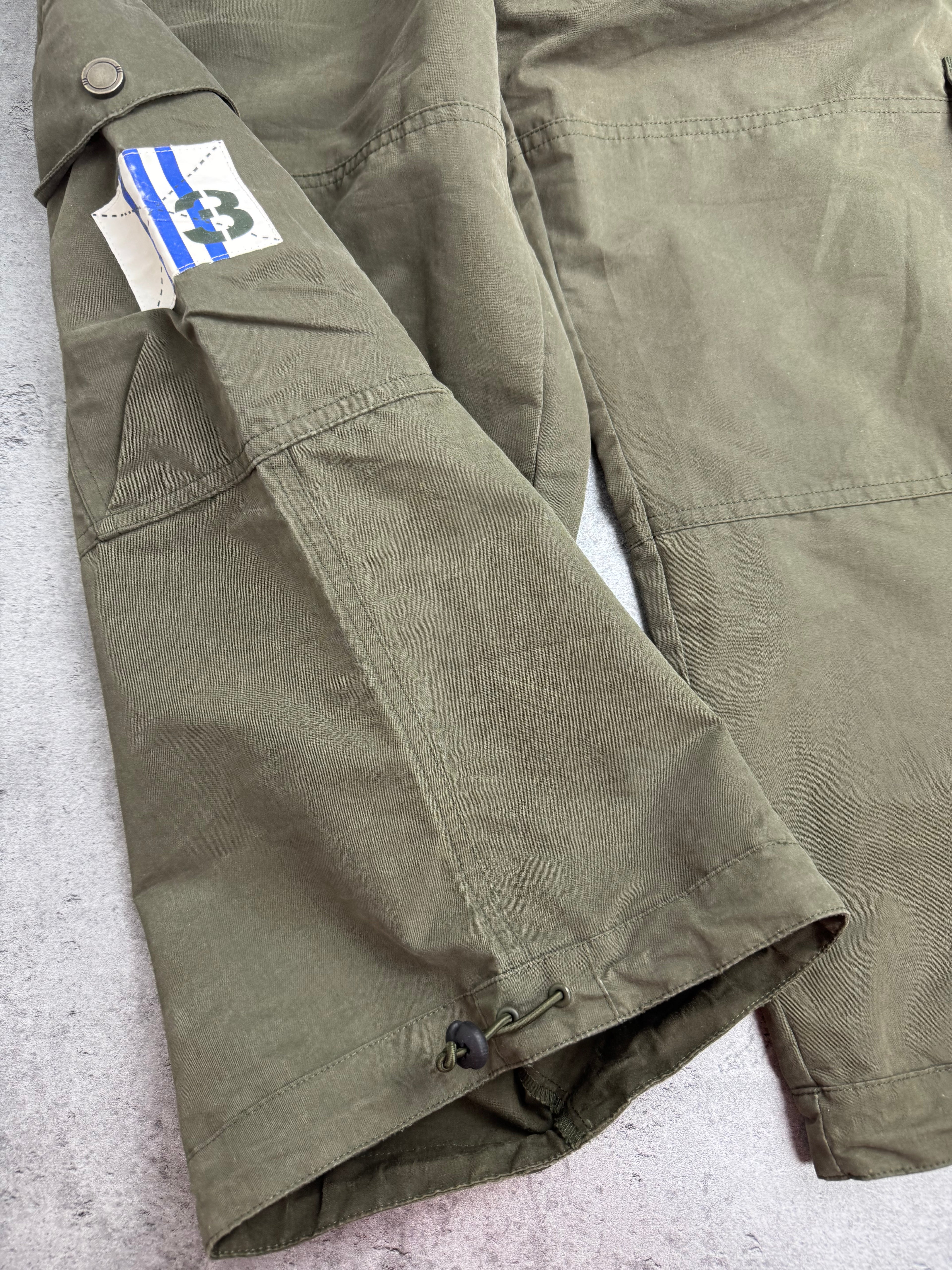 Adidas 2003 Rybaczki Cargo Shorts Spodenki Baggy Earth Tone Y2K Skater Vintage Szorty Capri