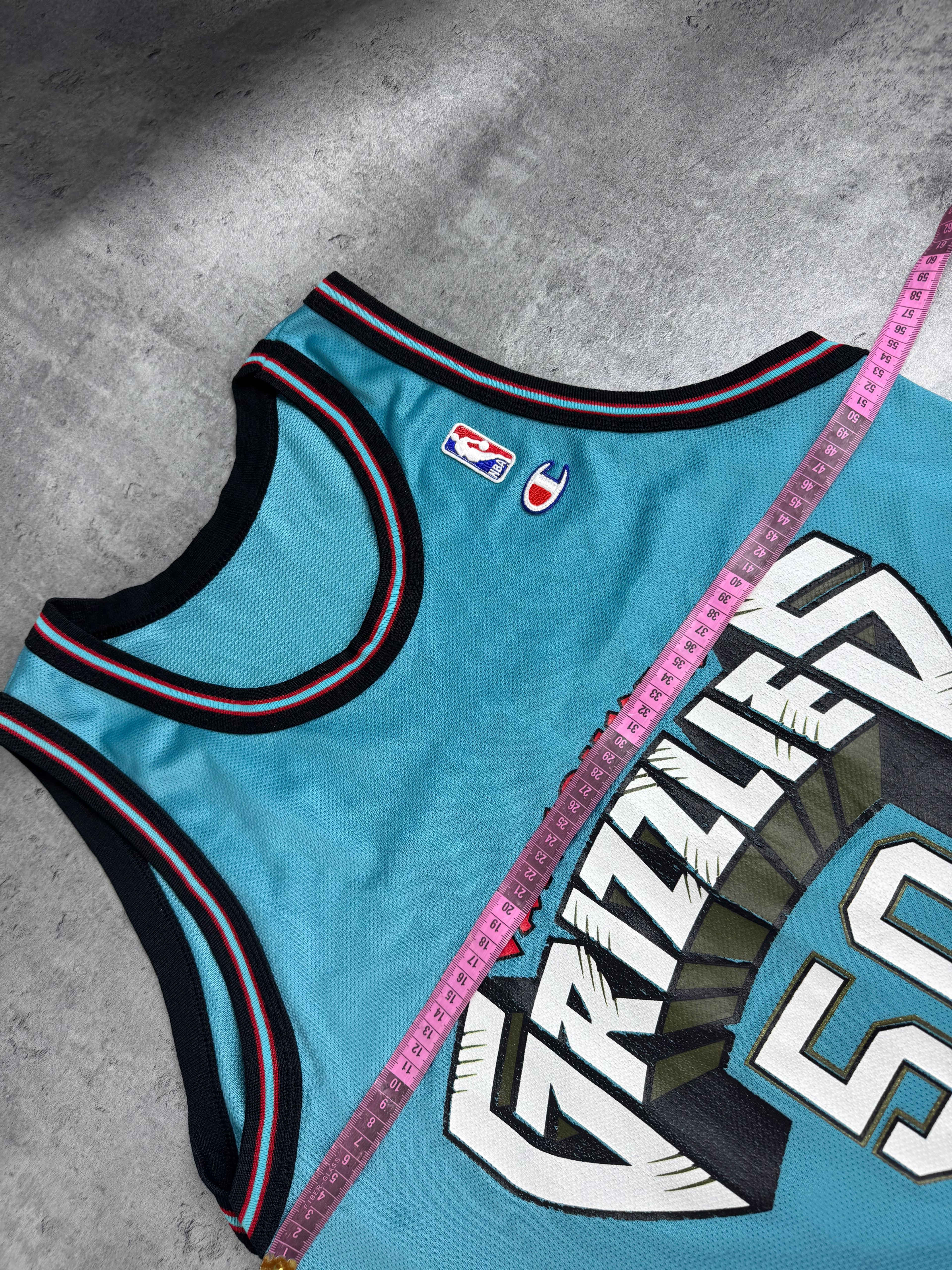 Bryant Reeves Vancouver Grizzlies Champion 90s Vintage Basketball Jersey Koszulka Koszykarska NBA RARE