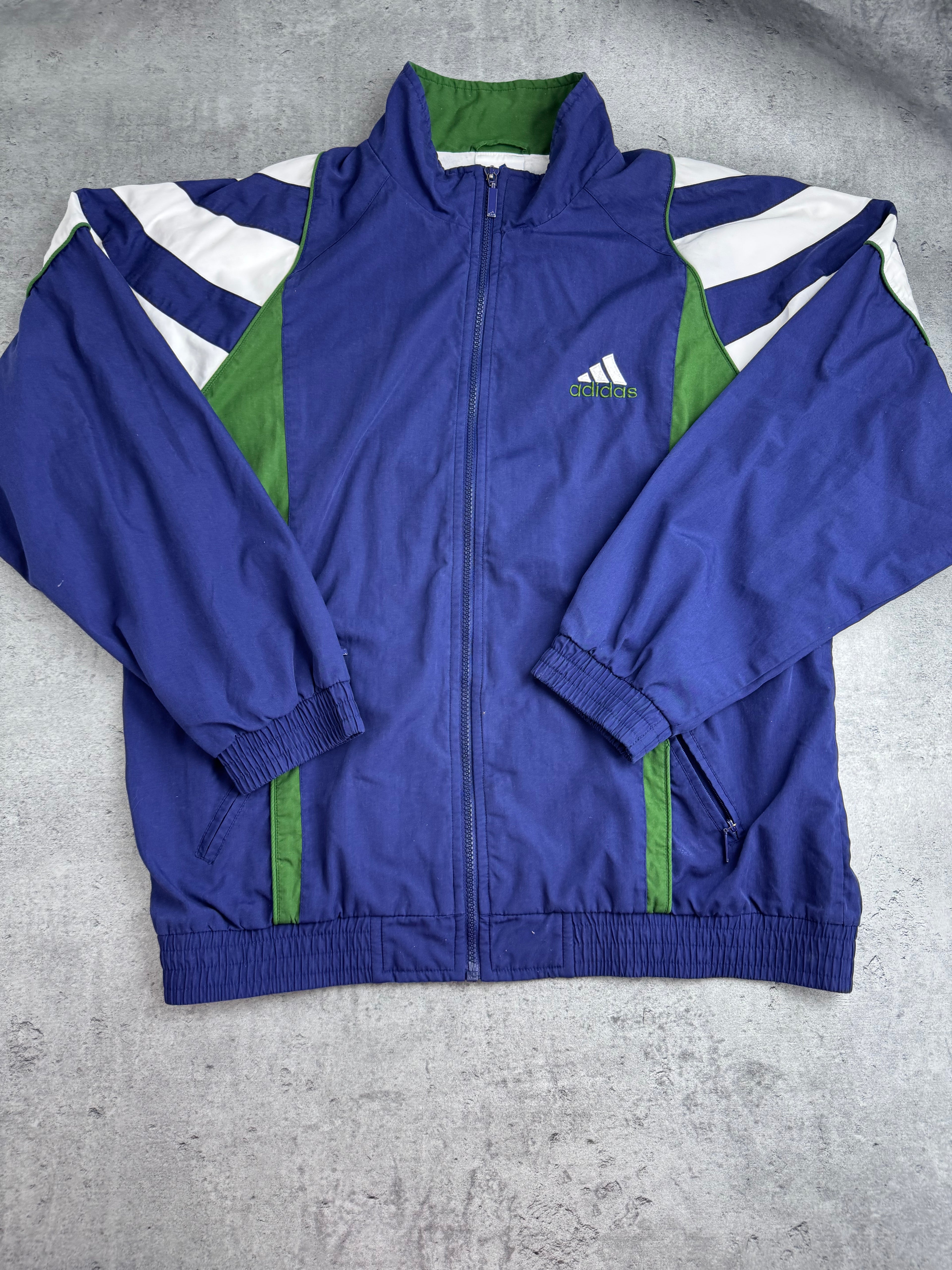 Adidas 90s Tracksuit Set Komplet Dresowy Vintage Kurtka i Spodnie Dresy