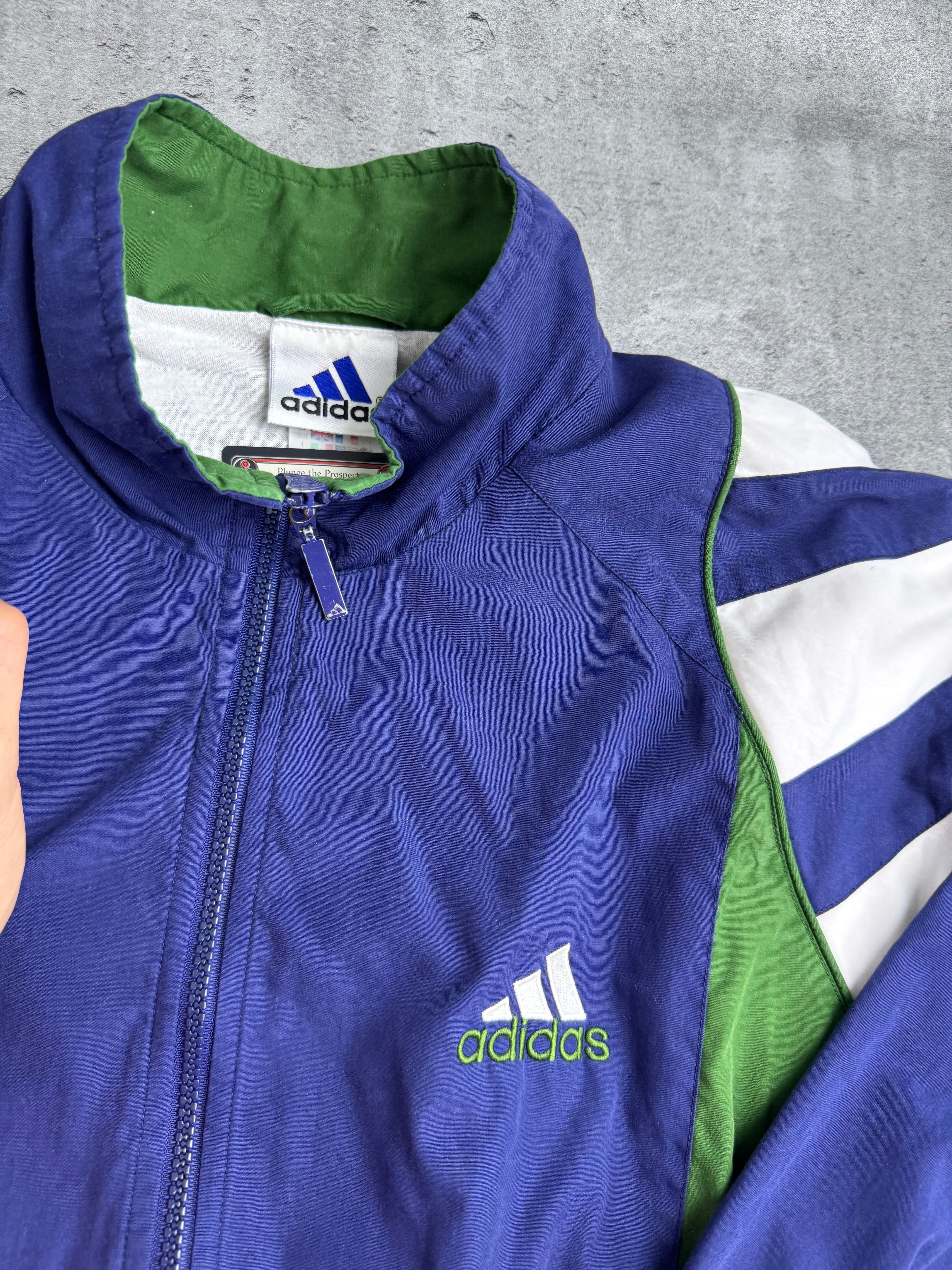 Adidas 90s Tracksuit Set Komplet Dresowy Vintage Kurtka i Spodnie Dresy