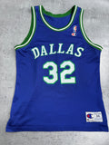 90s Dallas Mavericks NBA Koszulka Koszykarska Basketball Jersey Jamal Mashburn Champion Vintage