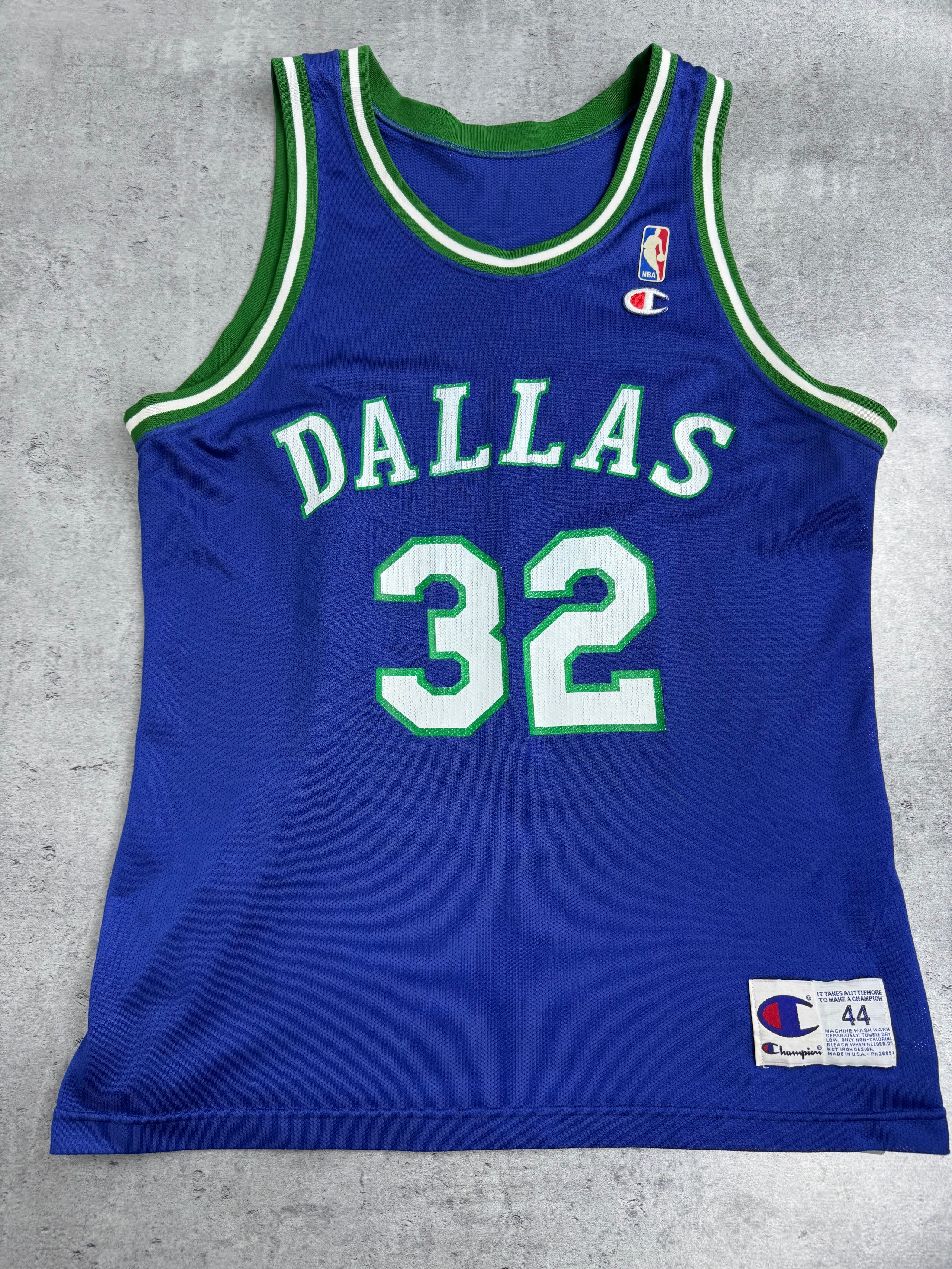 90s Dallas Mavericks NBA Koszulka Koszykarska Basketball Jersey Jamal Mashburn Champion Vintage