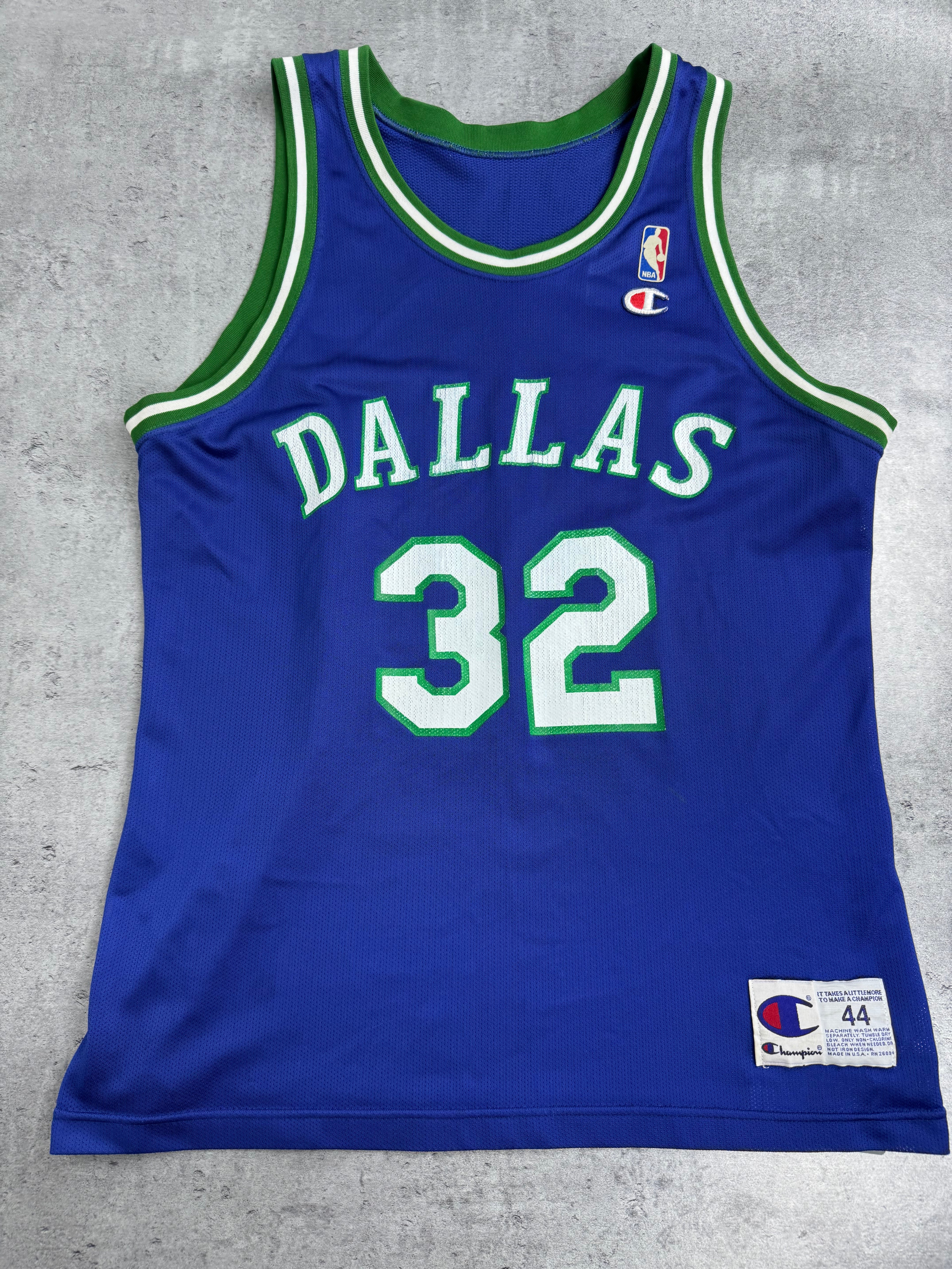90s Dallas Mavericks NBA Koszulka Koszykarska Basketball Jersey Jamal Mashburn Champion Vintage