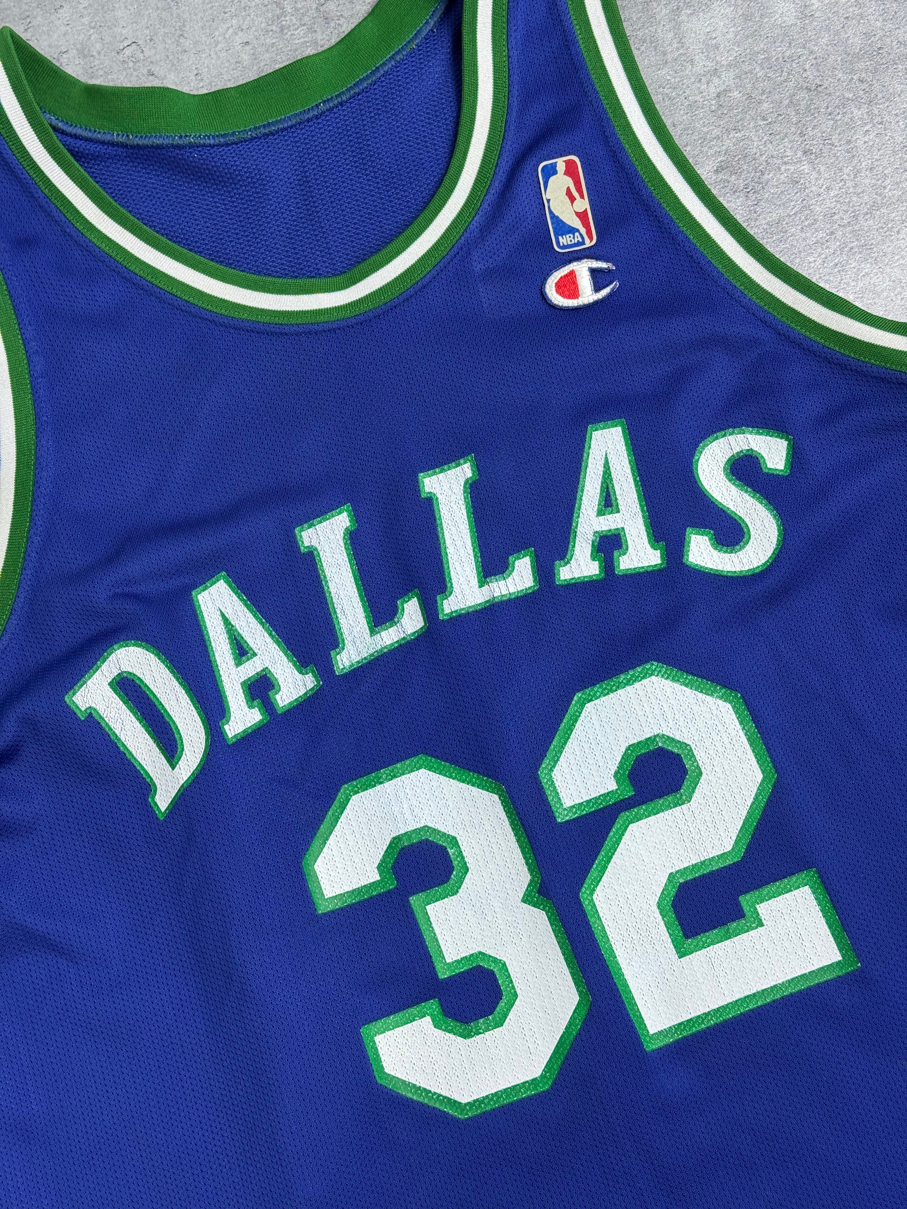 90s Dallas Mavericks NBA Koszulka Koszykarska Basketball Jersey Jamal Mashburn Champion Vintage