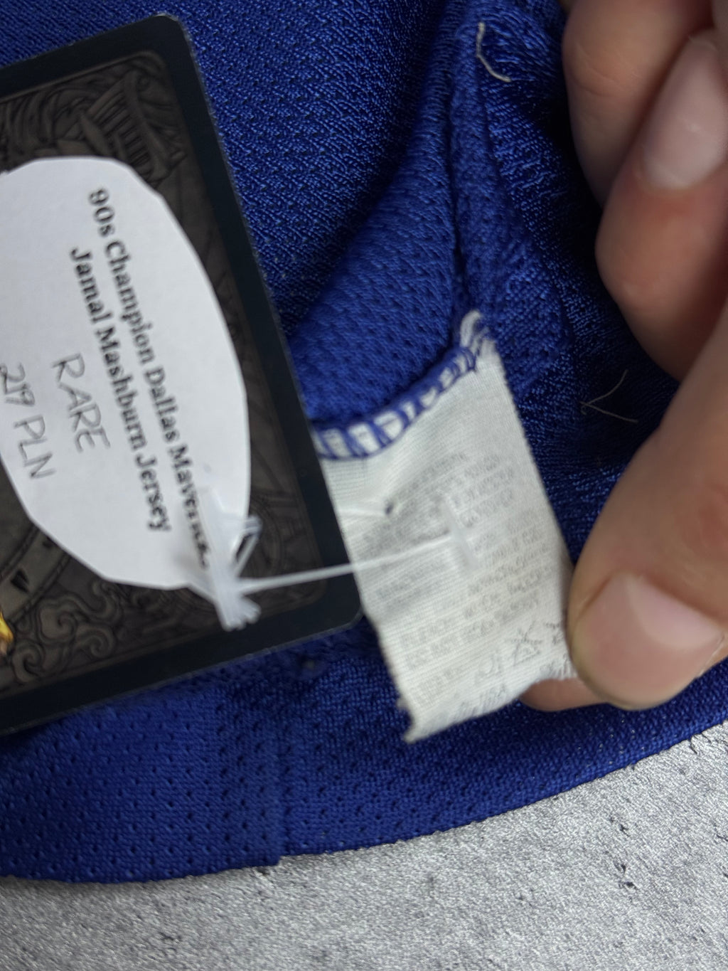 90s Dallas Mavericks NBA Koszulka Koszykarska Basketball Jersey Jamal Mashburn Champion Vintage