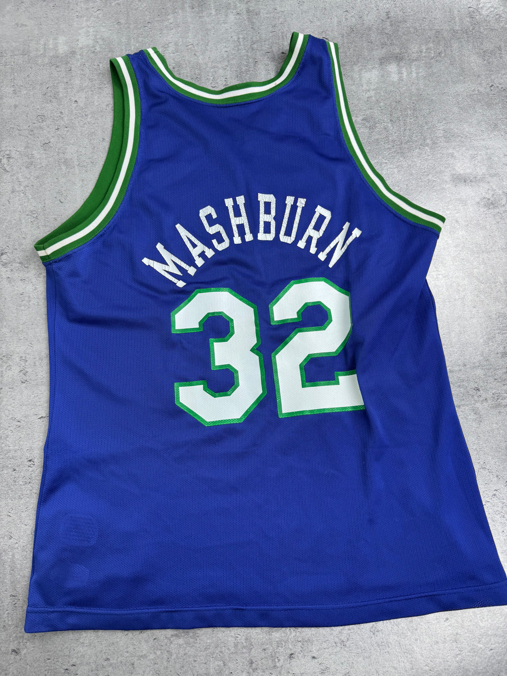 90s Dallas Mavericks NBA Koszulka Koszykarska Basketball Jersey Jamal Mashburn Champion Vintage