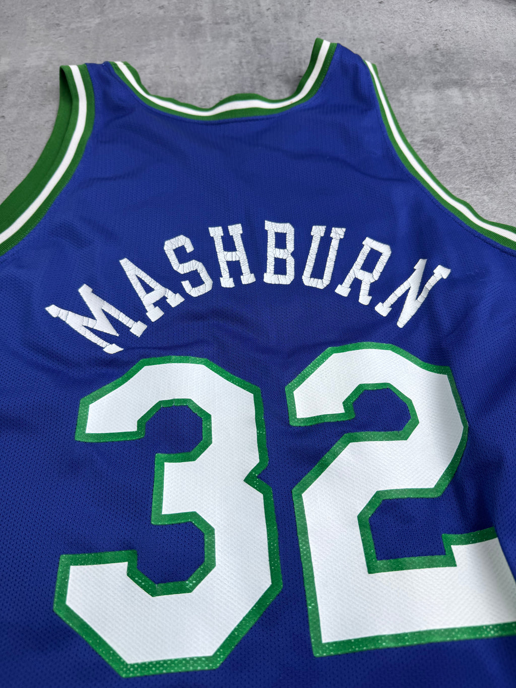 90s Dallas Mavericks NBA Koszulka Koszykarska Basketball Jersey Jamal Mashburn Champion Vintage