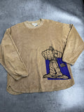 Adidas 90s RARE Grafitti Style Skater Graphic Sweatshirt Bluza Bez Kaptura Oversized HipHop