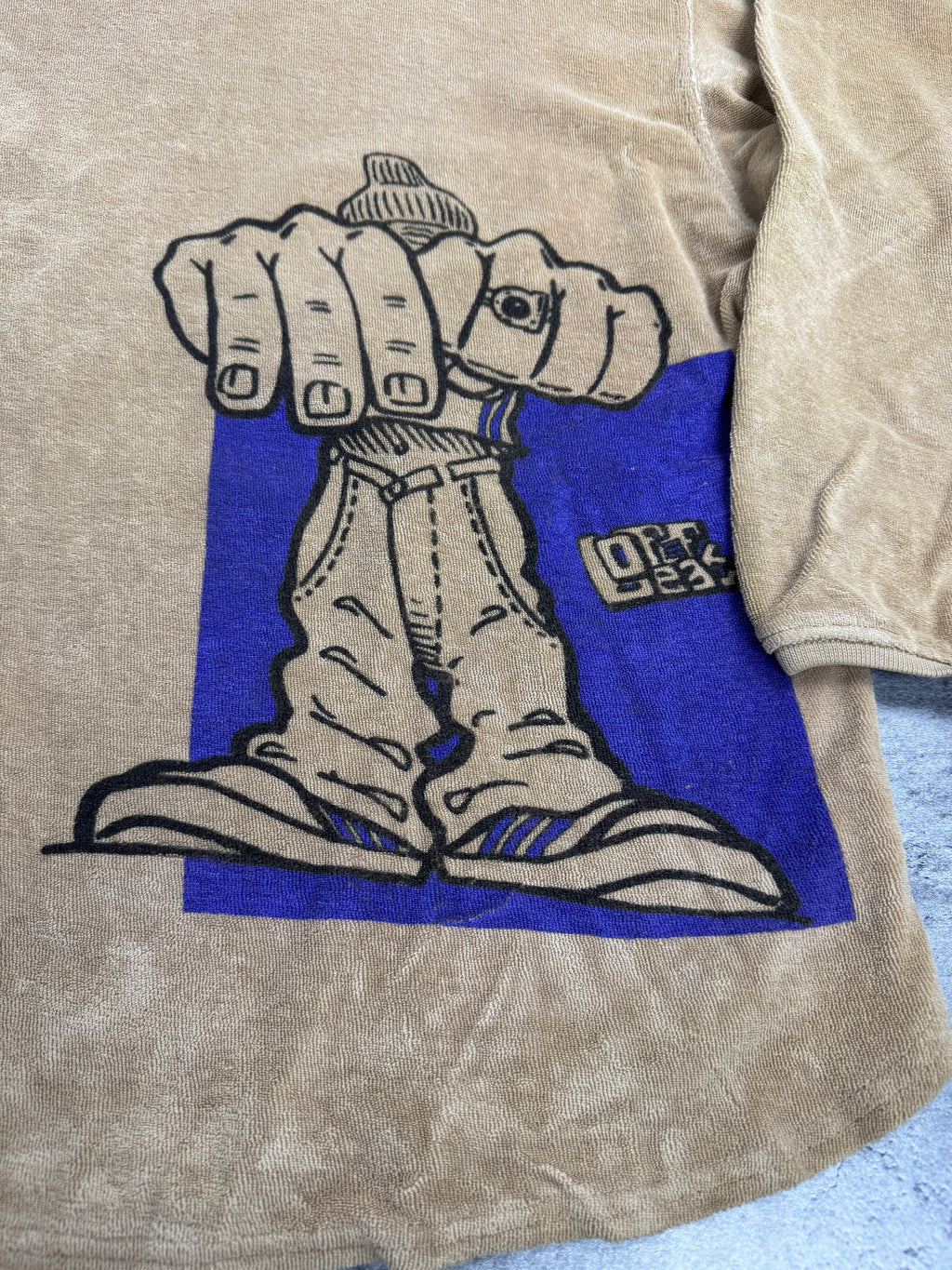 Adidas 90s RARE Grafitti Style Skater Graphic Sweatshirt Bluza Bez Kaptura Oversized HipHop