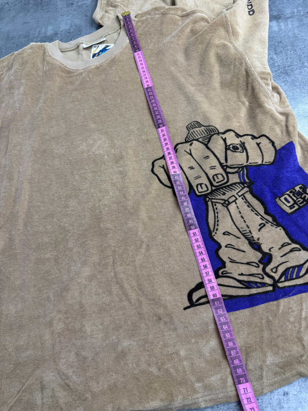 Adidas 90s RARE Grafitti Style Skater Graphic Sweatshirt Bluza Bez Kaptura Oversized HipHop