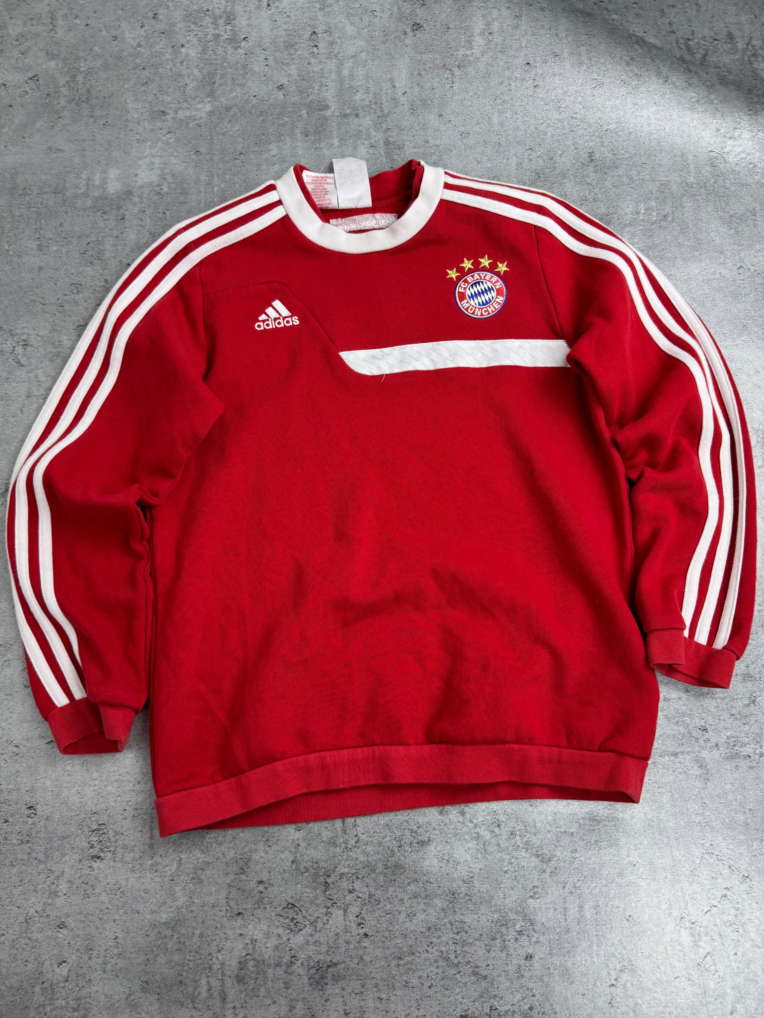 2013-14 Bayern Munich Bluza Crewneck Dziecięca 11-12Y Adidas Sportowa Piłkarska