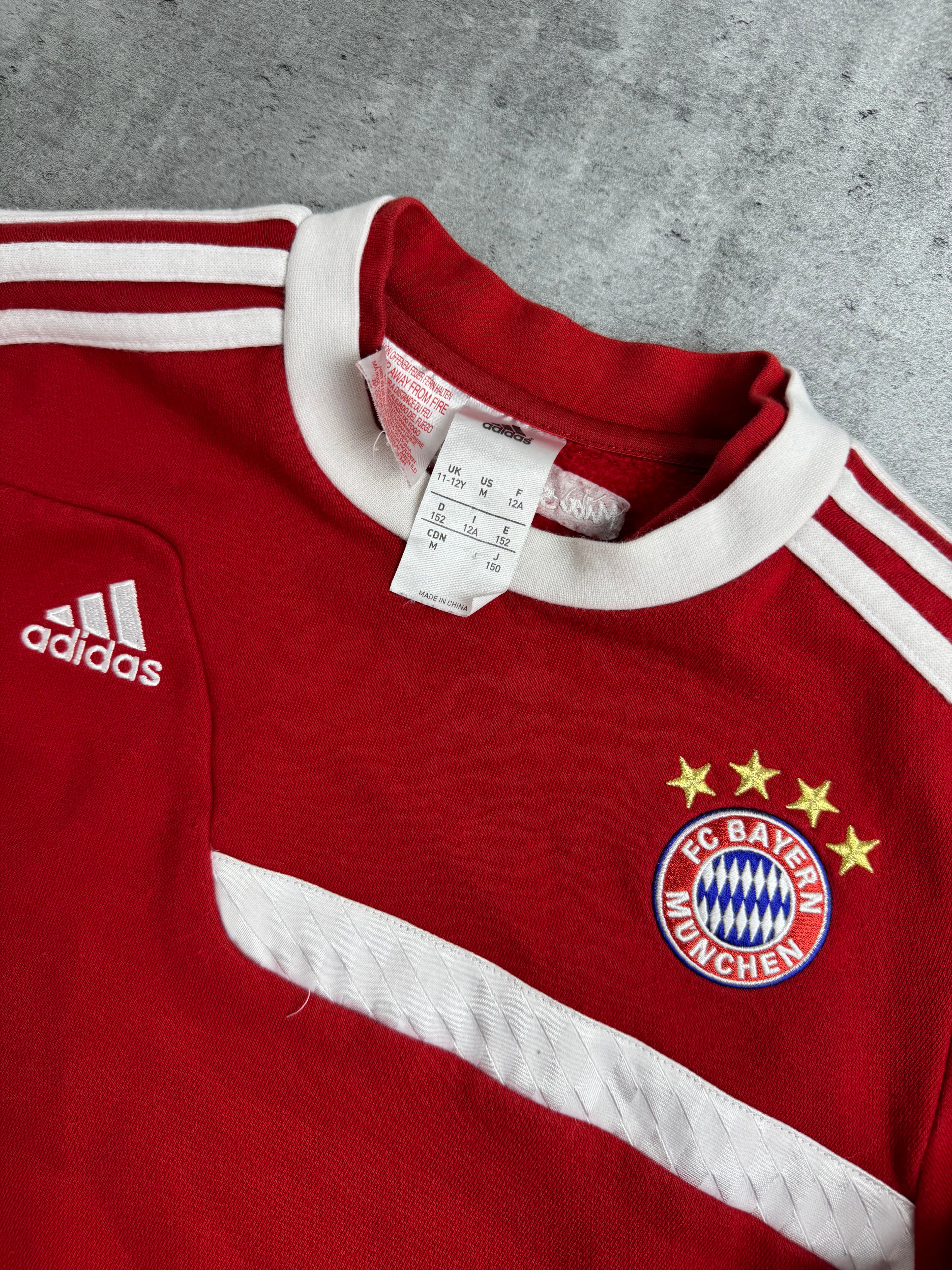 2013-14 Bayern Munich Bluza Crewneck Dziecięca 11-12Y Adidas Sportowa Piłkarska