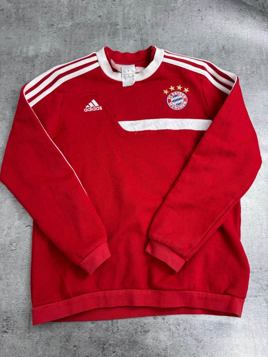 2013-14 Bayern Munich Bluza Crewneck Dziecięca 11-12Y Adidas Sportowa Piłkarska