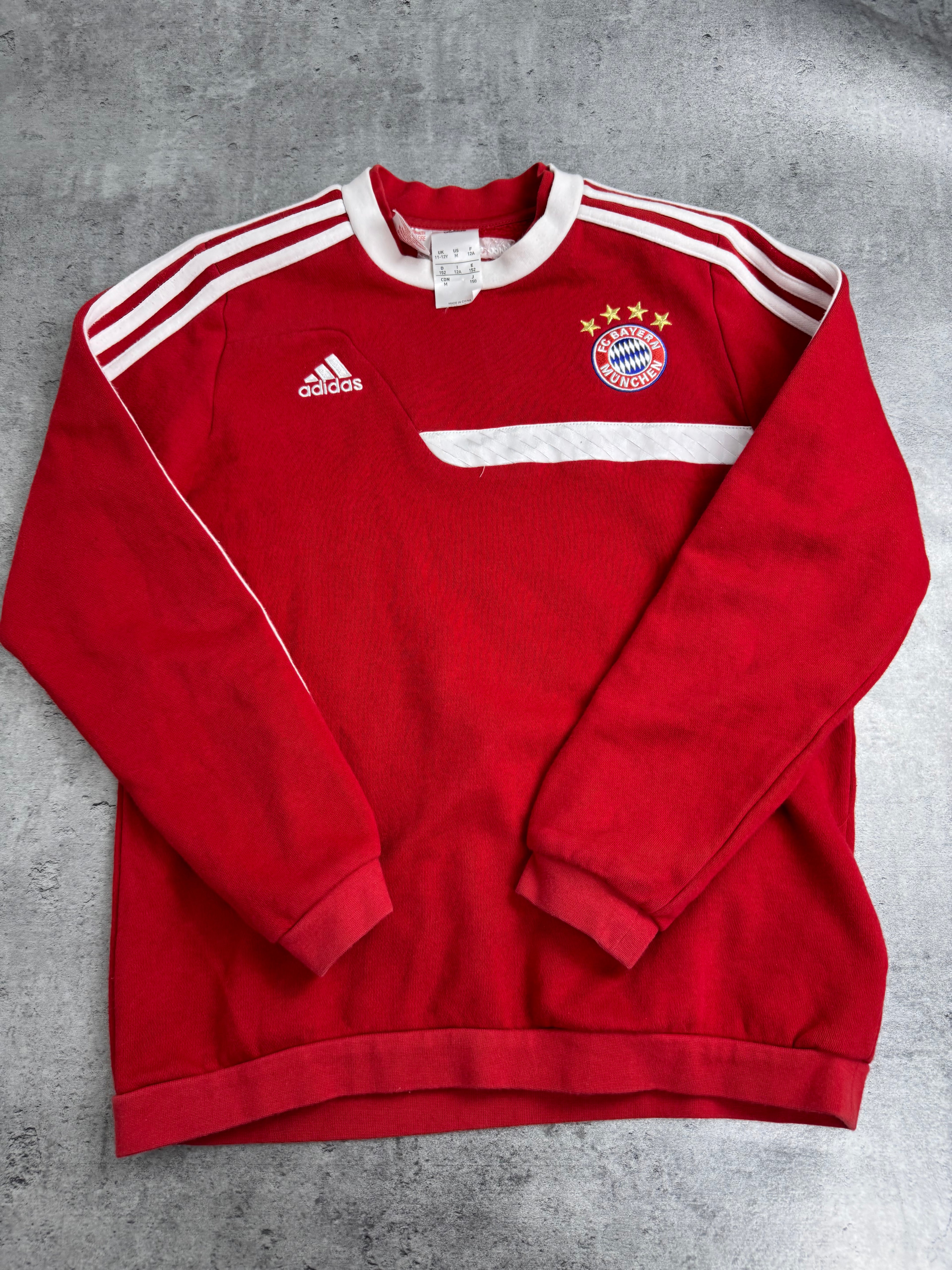 2013-14 Bayern Munich Bluza Crewneck Dziecięca 11-12Y Adidas Sportowa Piłkarska