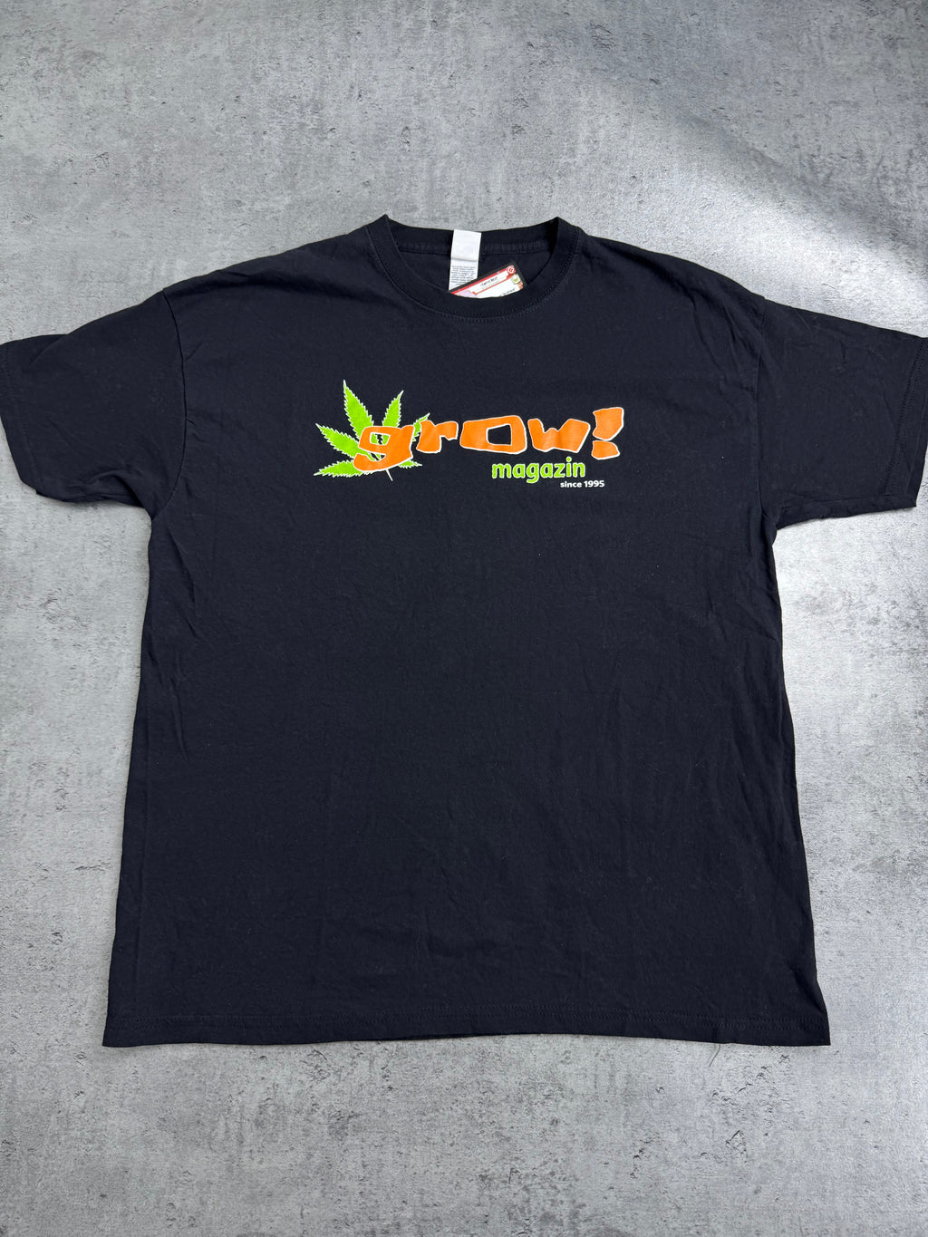GROW MAGAZINE 420 Rare Funny Ganja Koszulka z Nadrukiem Weed Tee Shirt Y2K Skater