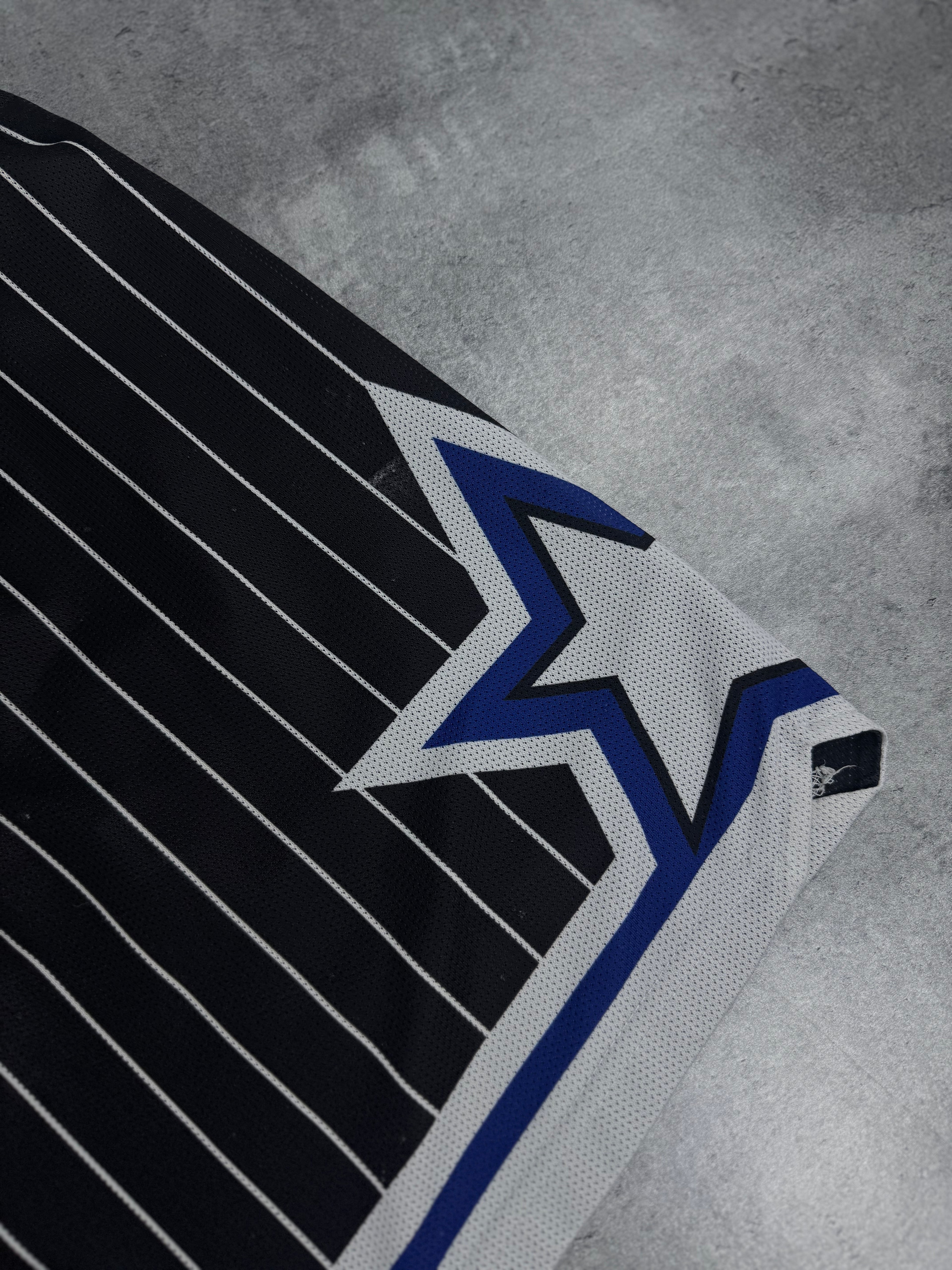 90s Orlando Magic Champion Shorts Sportowe Koszykarskie Spodenki Pinstripe