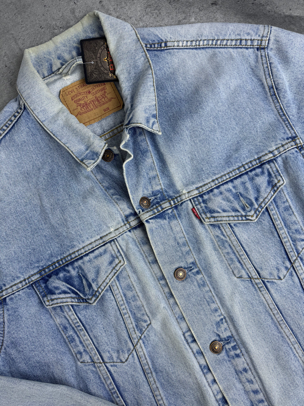 1996 Levi's Katana Jeansowa Kurtka Denim Trucker Jacket Jeans 90s Vintage