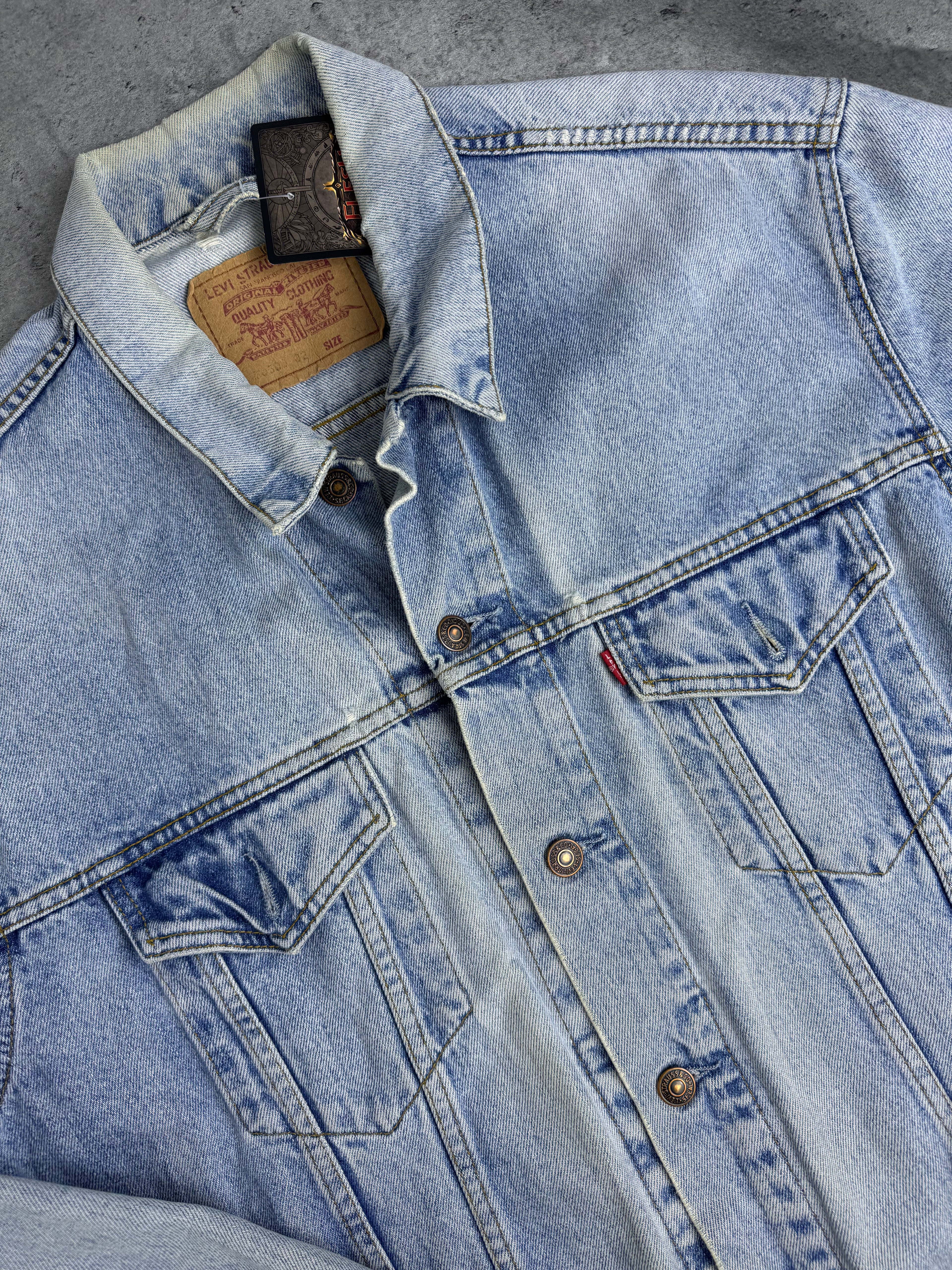 1996 Levi's Katana Jeansowa Kurtka Denim Trucker Jacket Jeans 90s Vintage