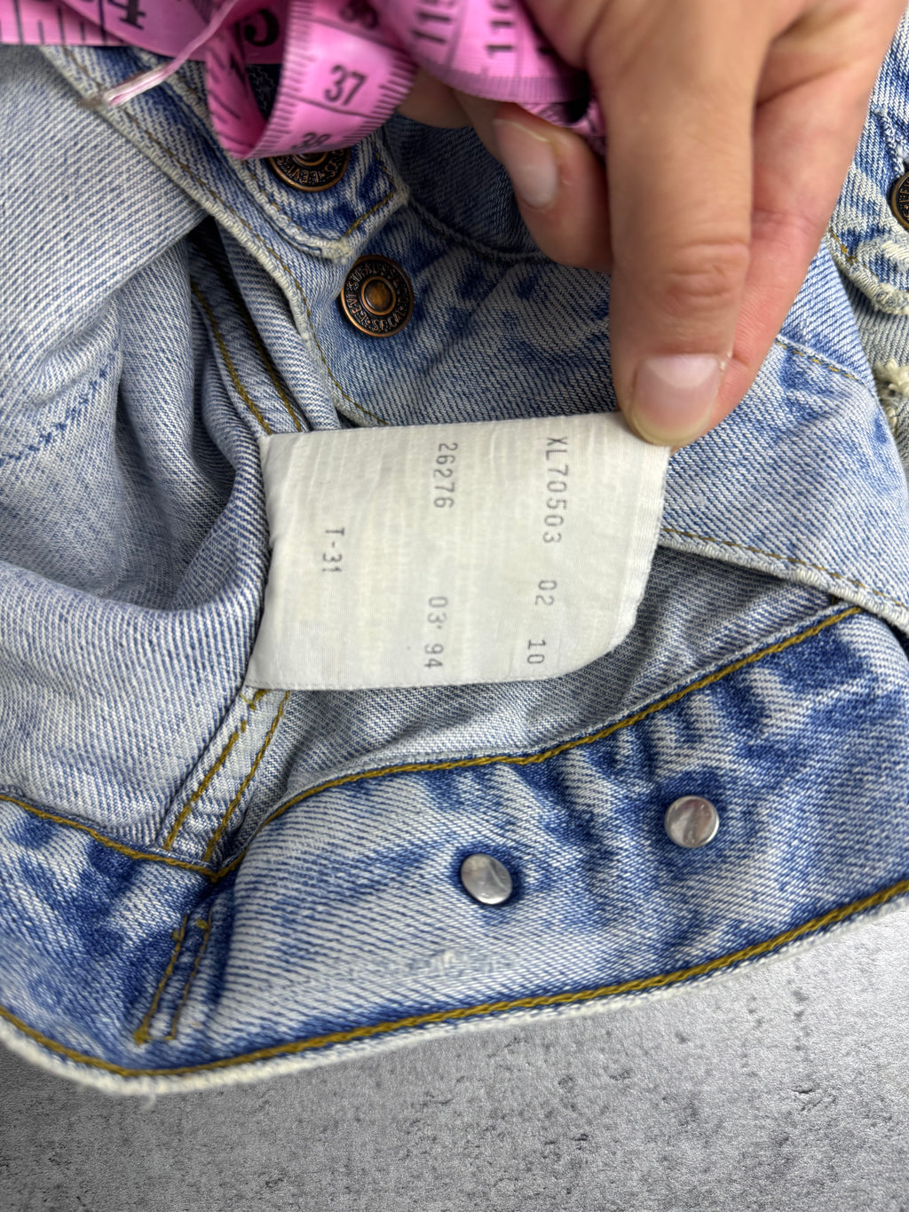 1996 Levi's Katana Jeansowa Kurtka Denim Trucker Jacket Jeans 90s Vintage