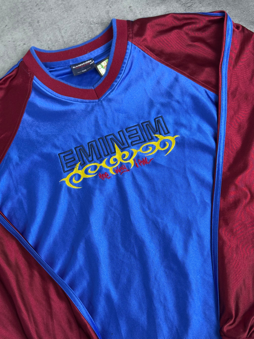 Eminem "The Collection" Vintage Y2K Long Sleeve Shirt Jersey Merch HipHop Rap The Real Slim Shady Superman