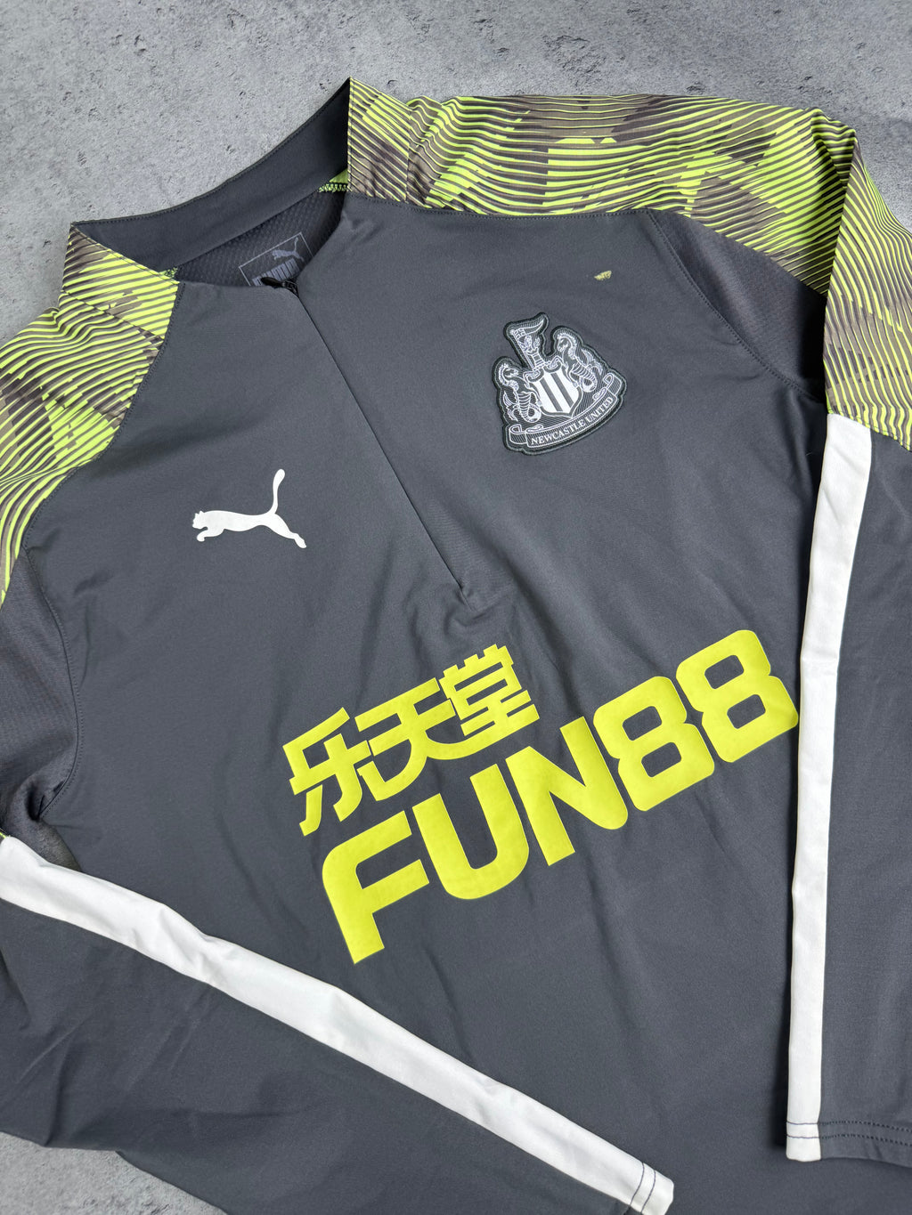 Newcastle United Training 1/3 Zip Pullover Koszulka z długim rękawem treningowa Puma piłkarska