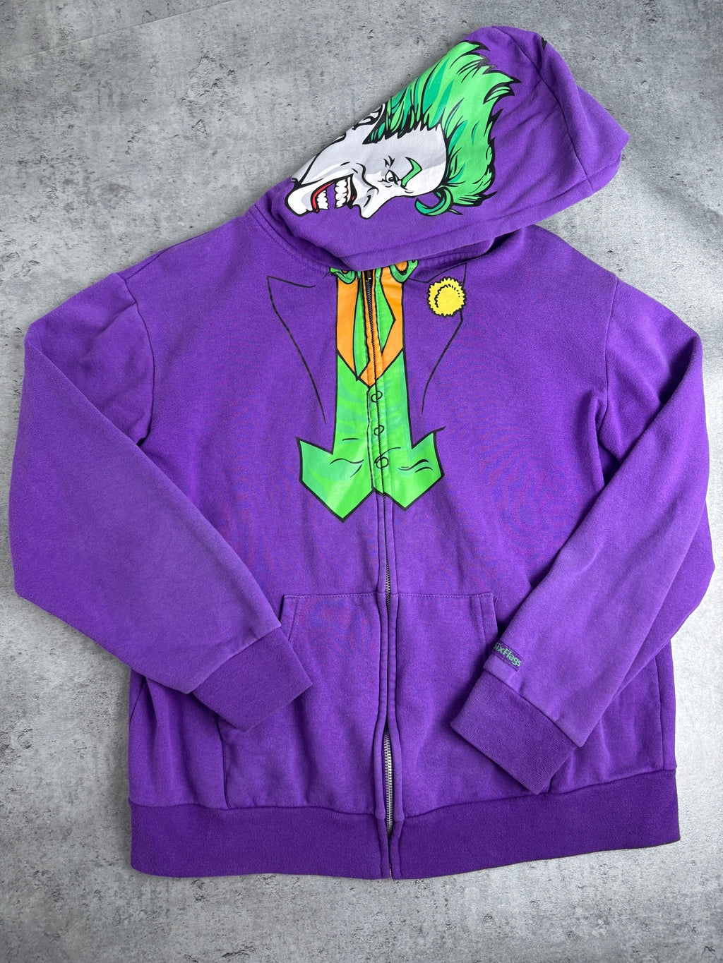 Joker Six Flags Cartoon Bluza z Kapturem Grafika na Kapturze DC Comics aka Shark