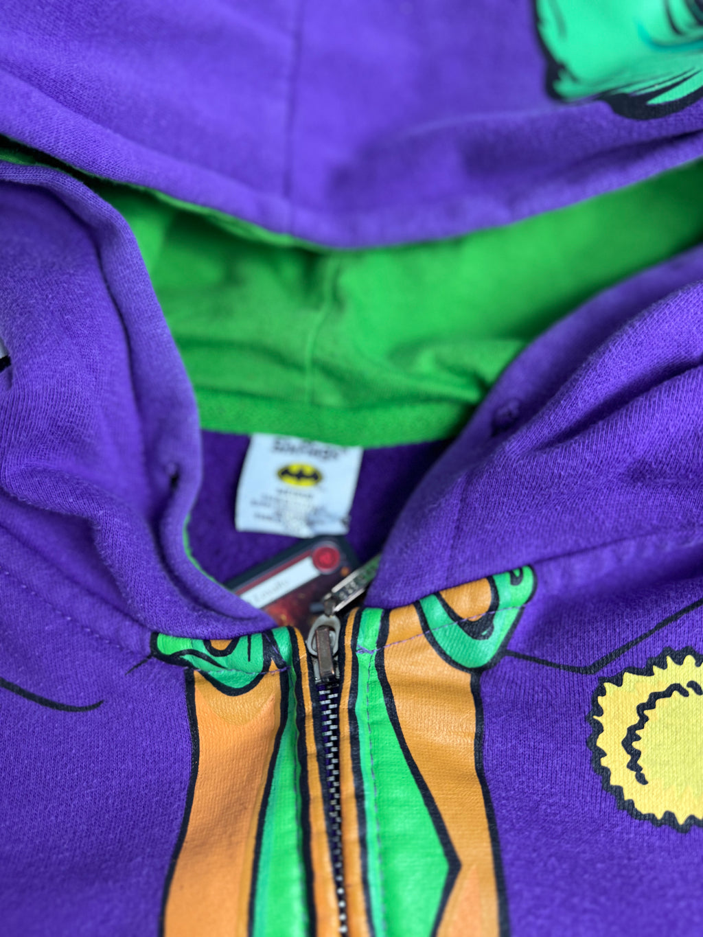Joker Six Flags Cartoon Bluza z Kapturem Grafika na Kapturze DC Comics aka Shark