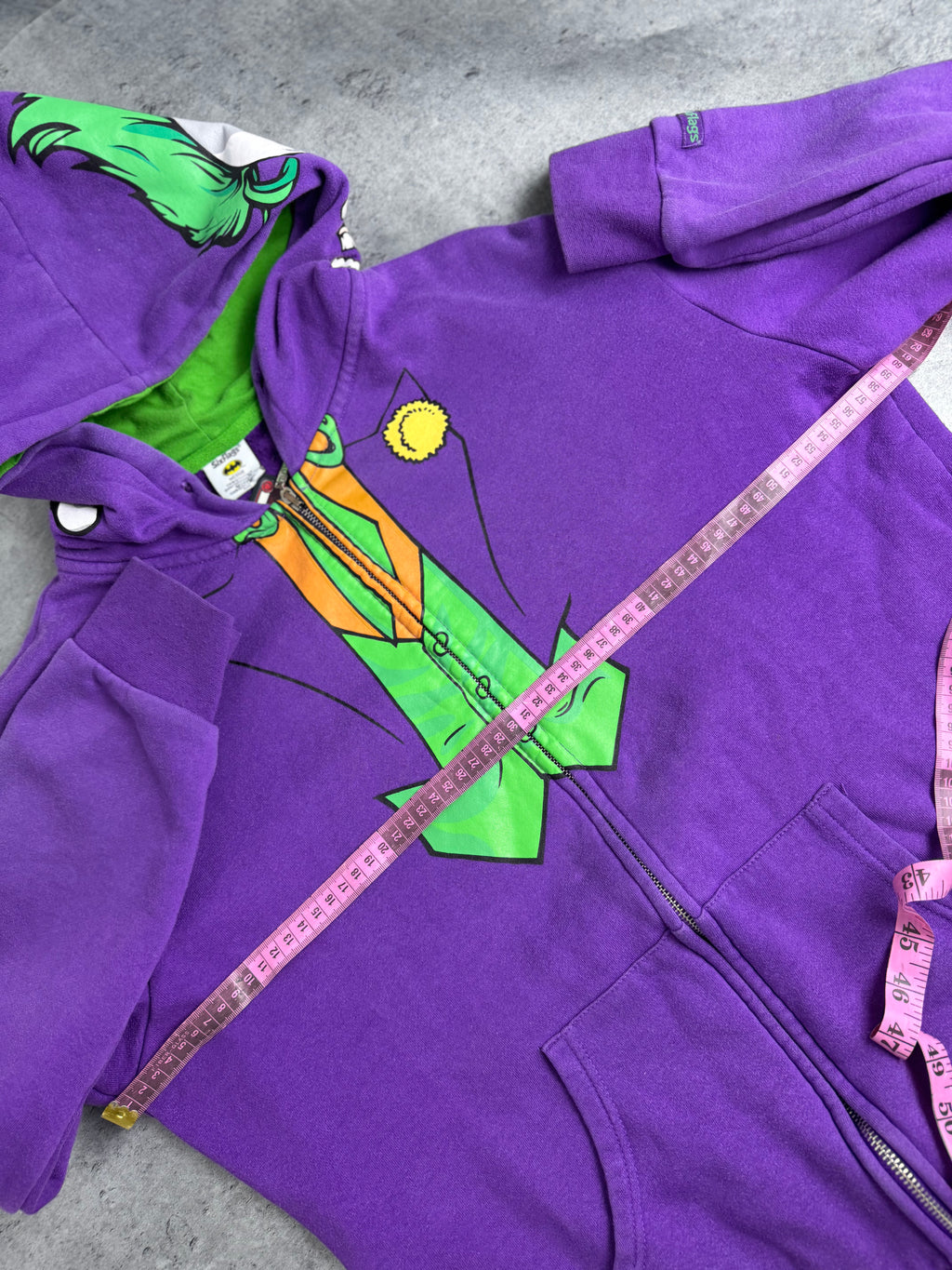 Joker Six Flags Cartoon Bluza z Kapturem Grafika na Kapturze DC Comics aka Shark