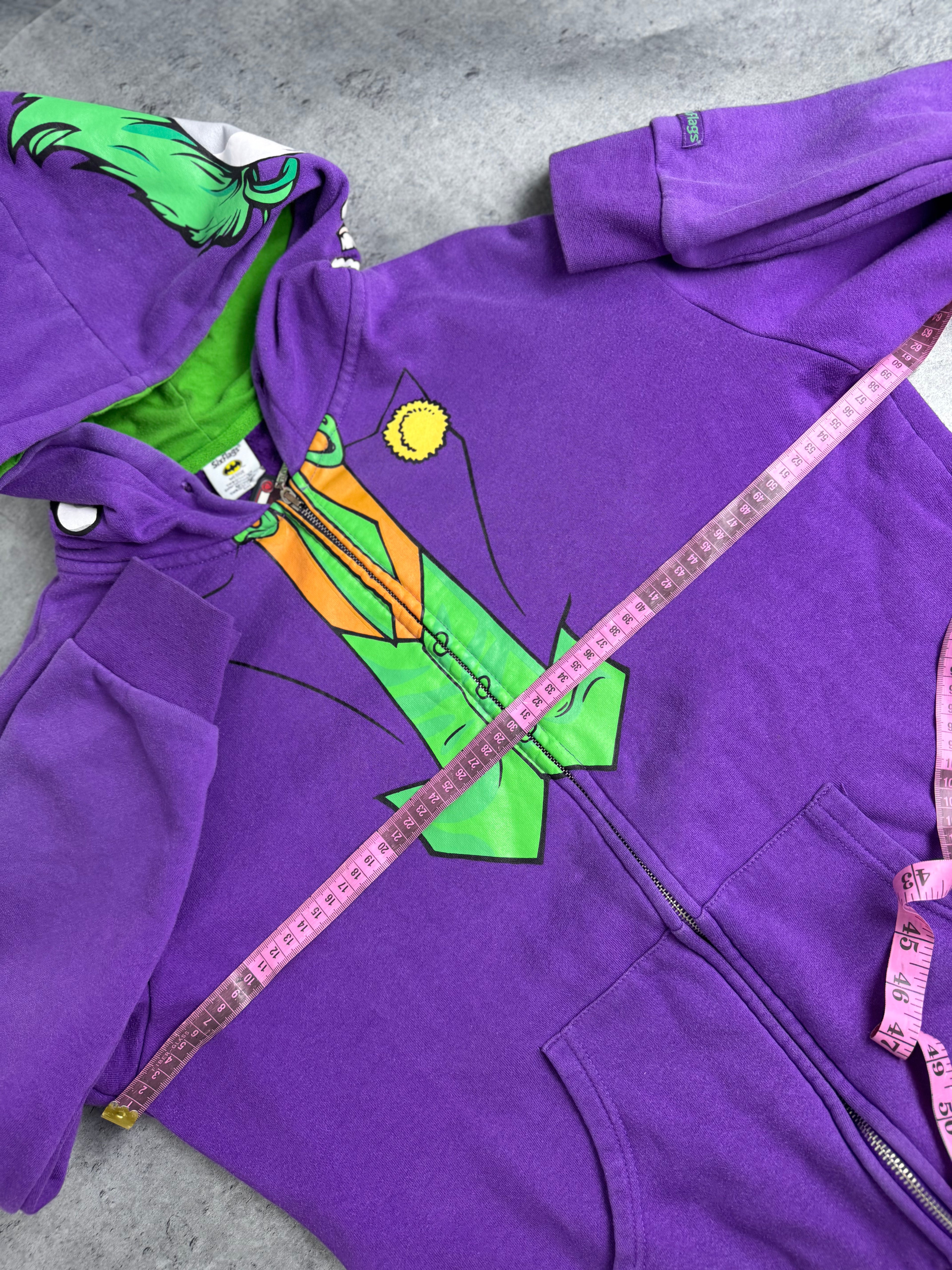 Joker Six Flags Cartoon Bluza z Kapturem Grafika na Kapturze DC Comics aka Shark